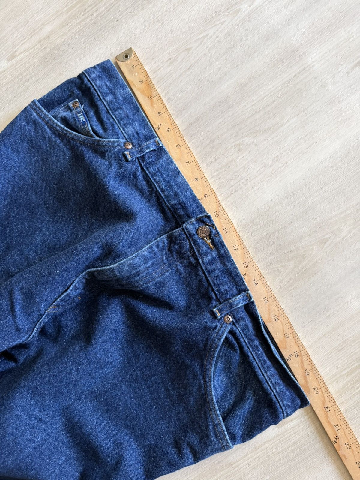 Lee Vintage 90s LEE Jeans Straight Leg USA Sz 42x30 *40x30 Size US 40 / EU 56 - 6 Thumbnail