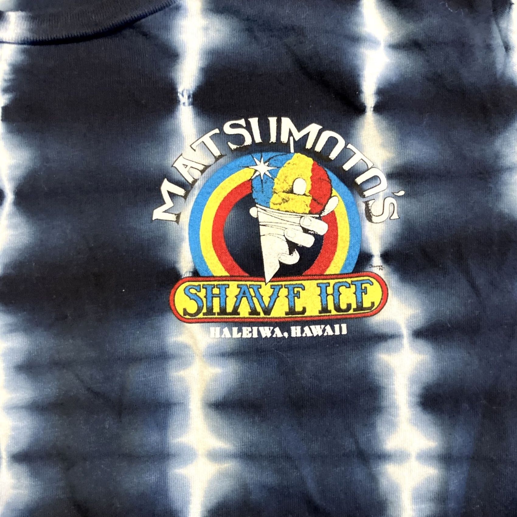 Next Level Matsumoto's Shave Ice Navy Tie Dye Shirt Medium Women's T Awesome Size M / US 6-8 / IT 42-44 - 2 Thumbnail