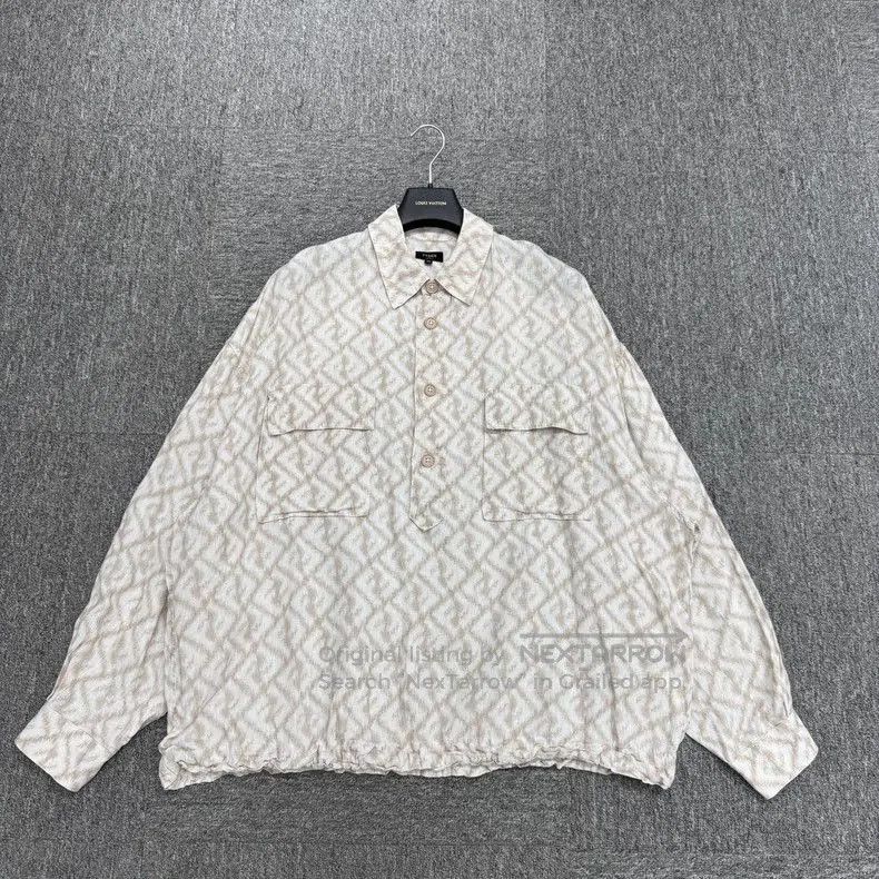 Fendi Fendi FF Print Linen Long Sleeve Shirt. Size US M / EU 48-50 / 2 - 1 Thumbnail