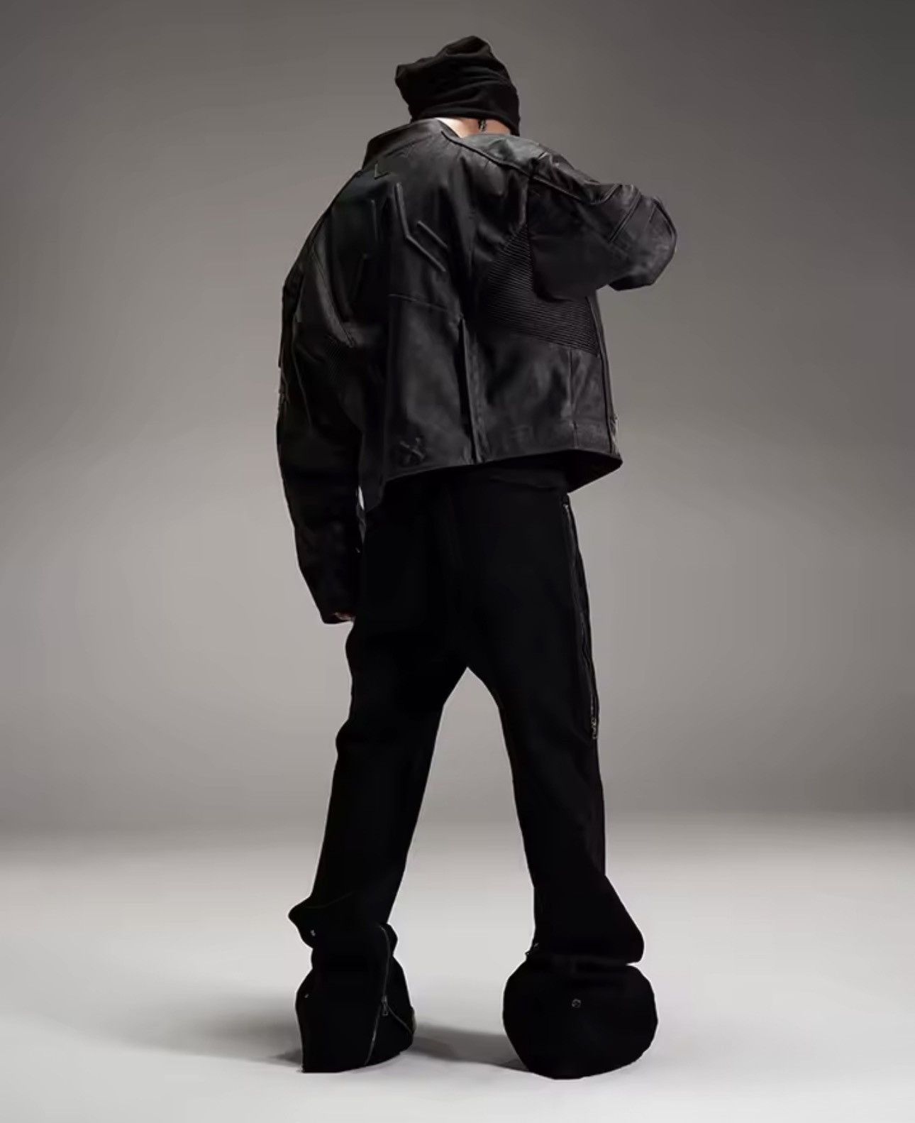 Other Washed Distressed PU Leather Y2k Vintage Retro Style Jacket Size US S / EU 44-46 / 1 - 7 Thumbnail