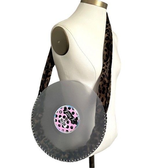 Handmade Kitty K MEOW Record Leopard Strap Shoulder Bag Size ONE SIZE - 2 Thumbnail