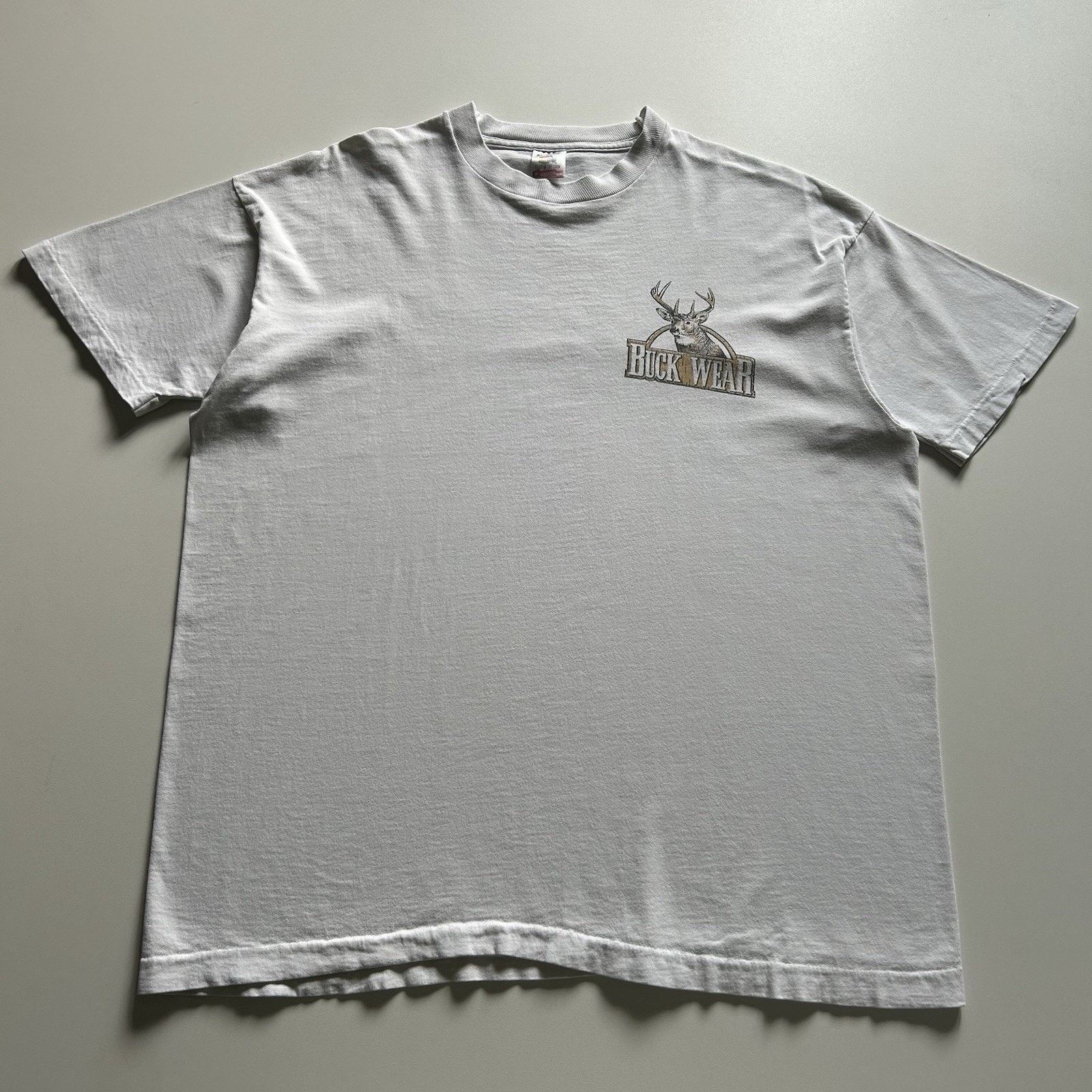 Fruit Of The Loom Vintage 90s Deer Bow Hunting Animal Art T Shirt XL Rare Size US XL / EU 56 / 4 - 4 Thumbnail