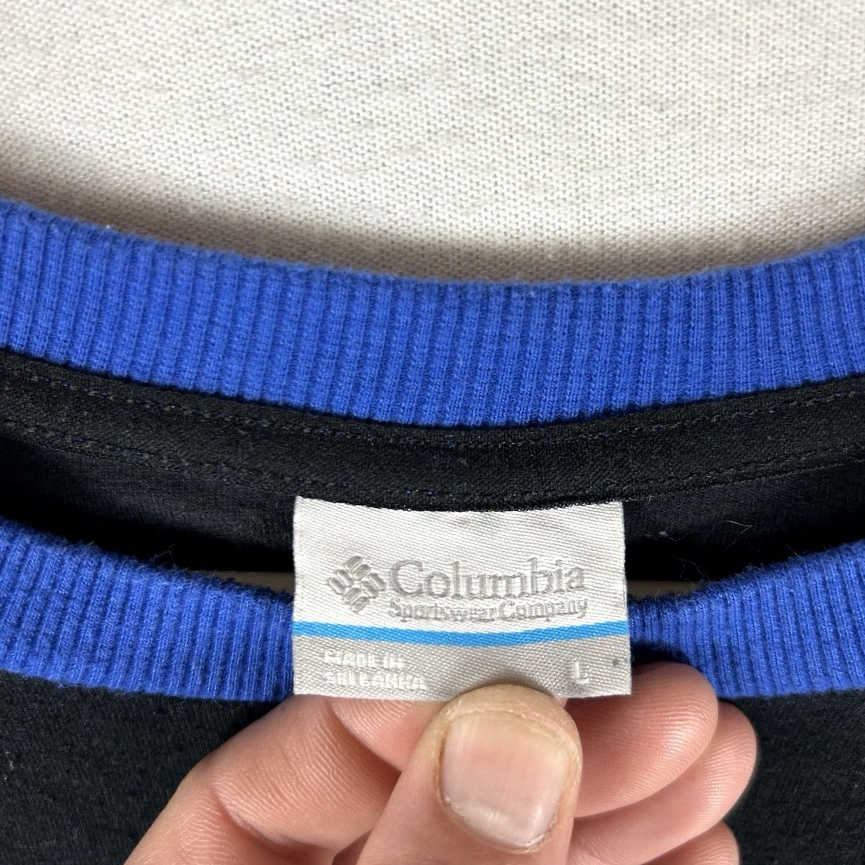 Vintage Columbia Sweatshirt Crew Neck Men's Large Fleece Pullover Blue Outdoor Hiking Sweatshirt Size US L / EU 52-54 / 3 - 3 Thumbnail