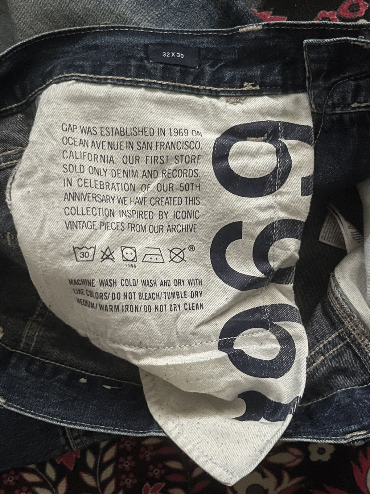 Carhartt × Gap ⚡️Workwear⚡️Vintage Gap 1969 Carpenter Dark Blue Washed Jeans Size US 34 / EU 50 - 12 Thumbnail