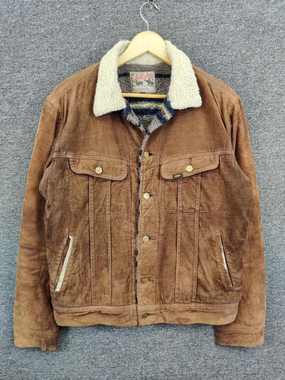 Lee Vintage Lee Storm Rider Coduroy Trucker Jacket Size US L / EU 52-54 / 3 - 1 Thumbnail