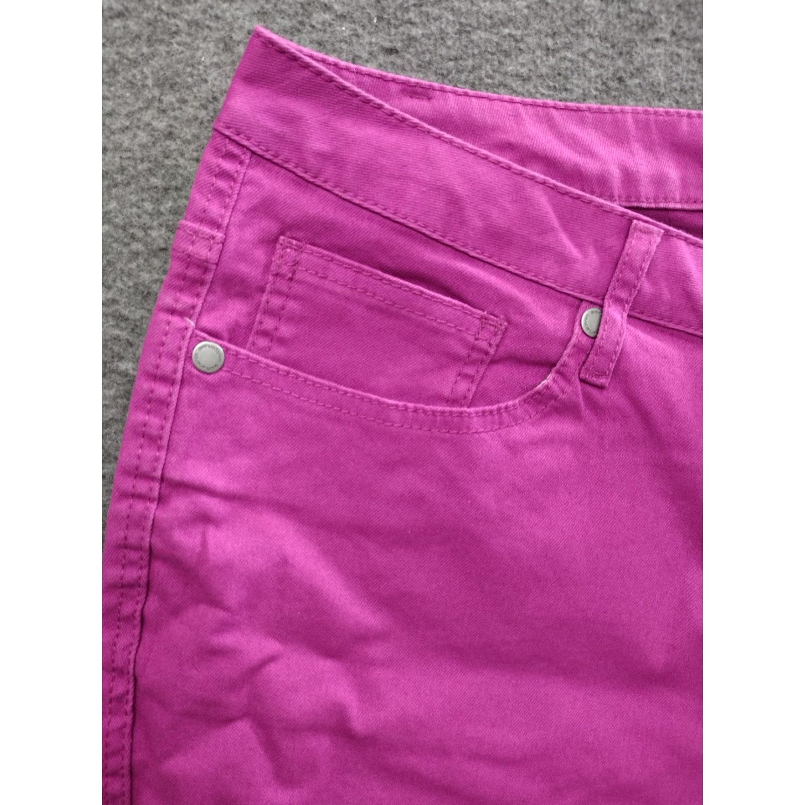 Denime Unbranded Women's Jeans Tapered Denim Pink/Purple 22 Plus Size High Rise 5-Pocket Stretch Denim Jeans Womens Size 40" / US 18 - 3 Thumbnail