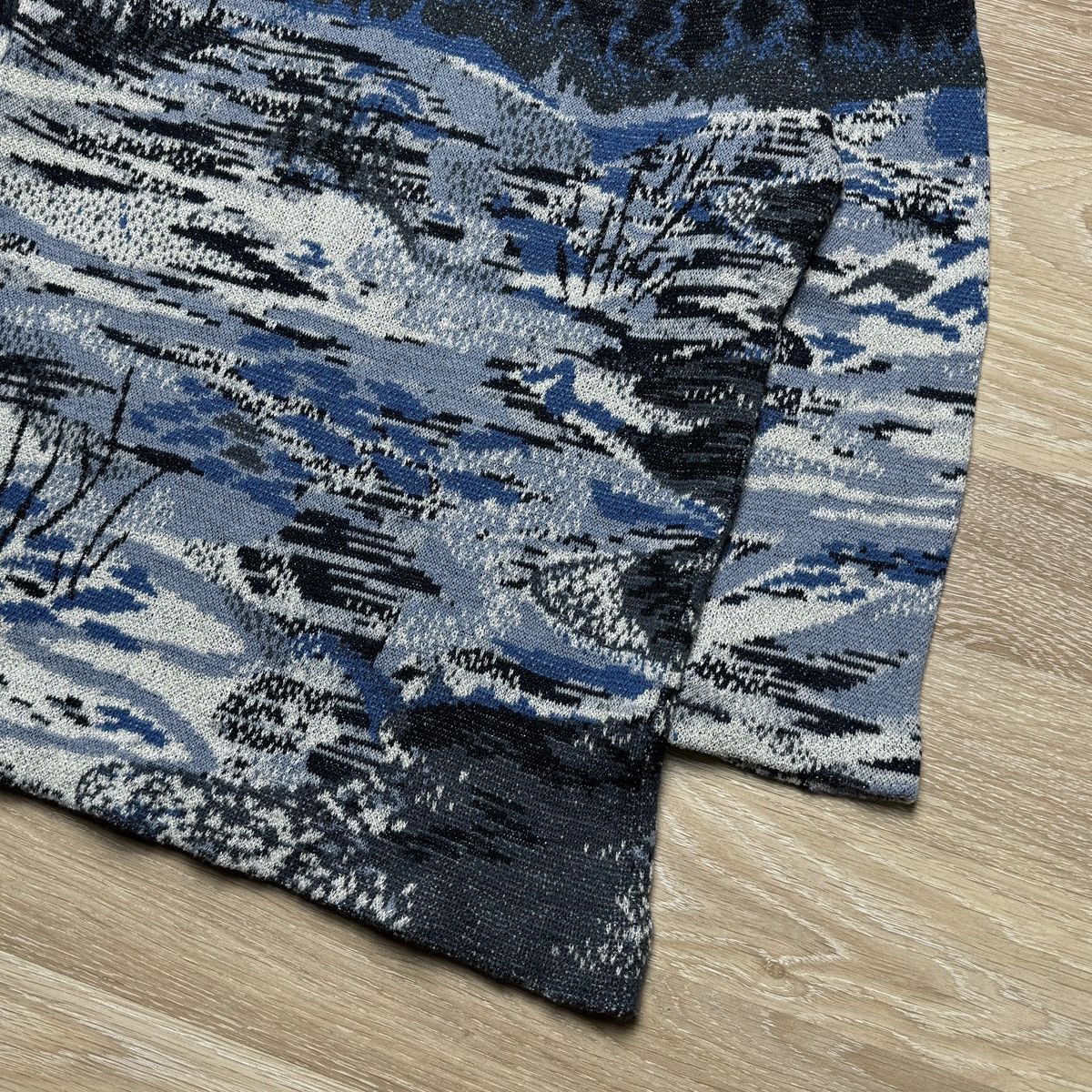 Missoni Rare Vintage Missoni Women's Wool Sweater Blue Winter Nature Size L / US 10 / IT 46 - 5 Thumbnail