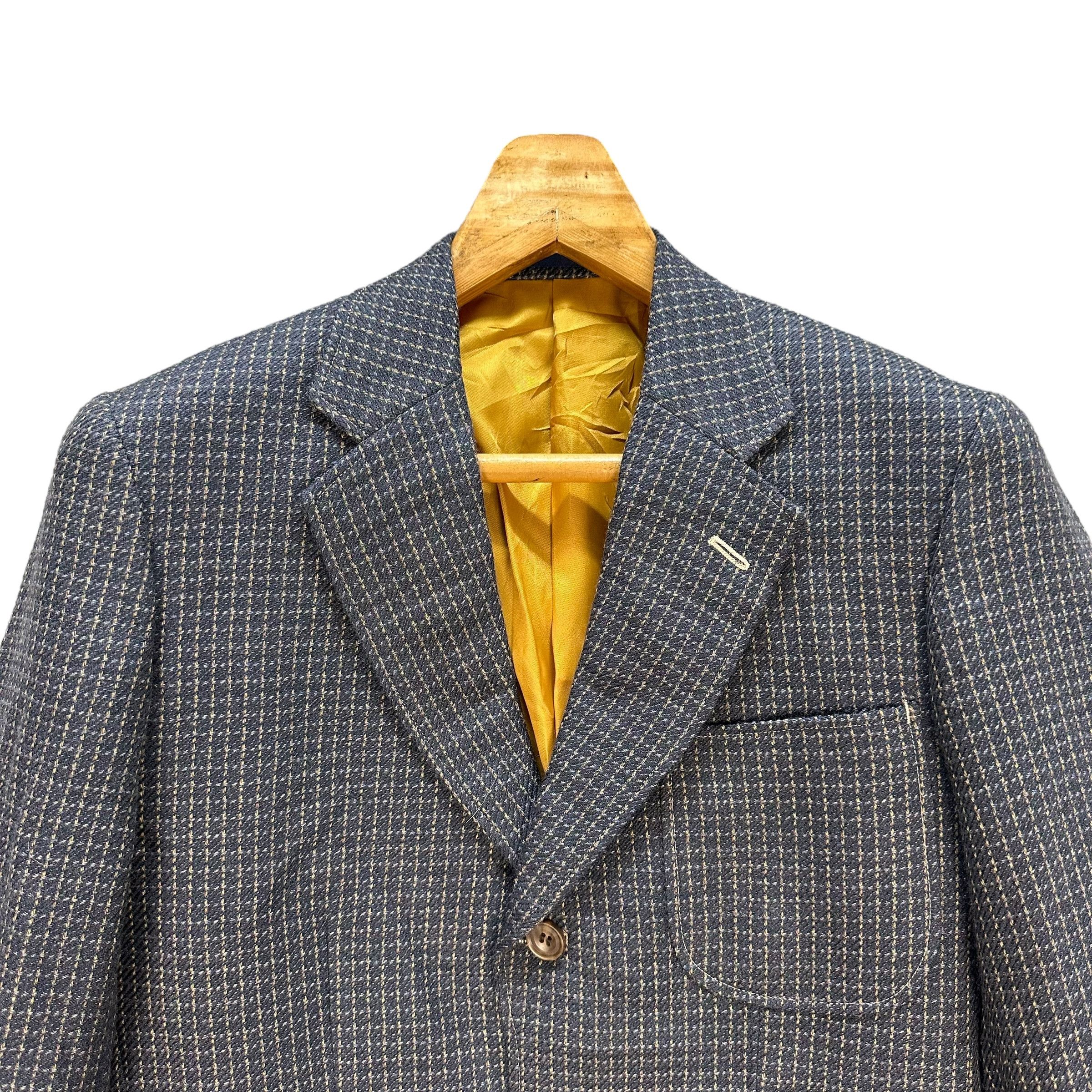 Japanese Brand WILLIAM BROWN Tailored Suit Jacket Small Checked #A70-1714 Size US M / EU 48-50 / 2 - 2 Thumbnail