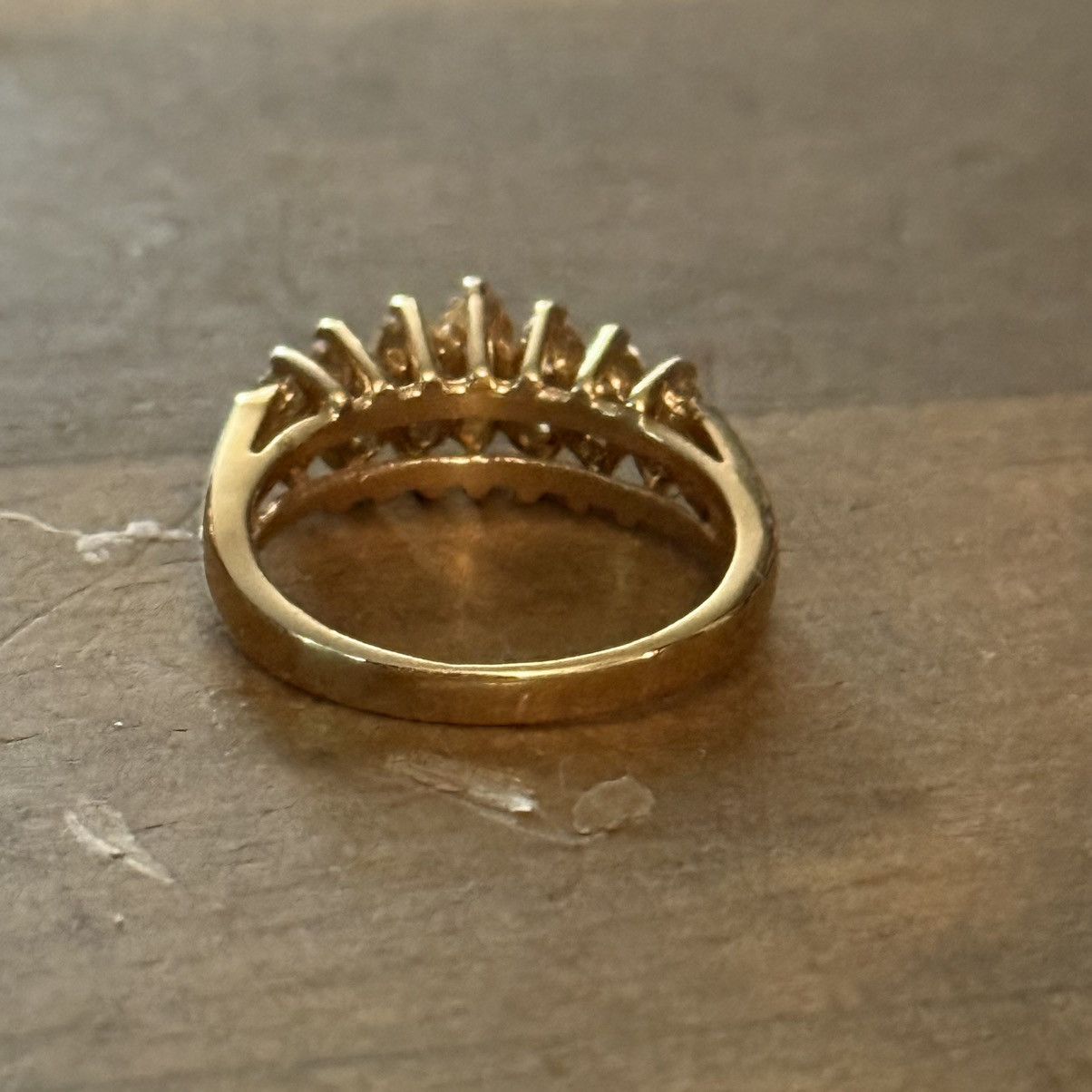 Vintage Vintage SETA gold tone simulated diamond ring Size ONE SIZE - 8 Thumbnail