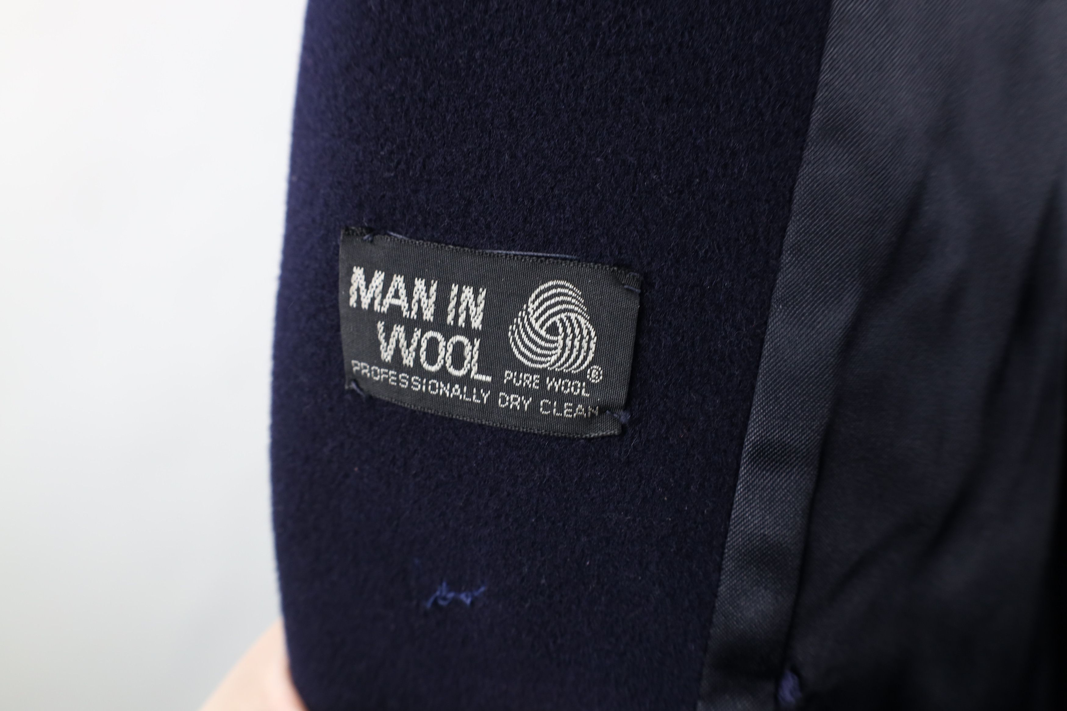 Vintage Vintage 70s Streetwear Heavy Wool Overcoat Jacket Blue USA Size US XL / EU 56 / 4 - 10 Thumbnail