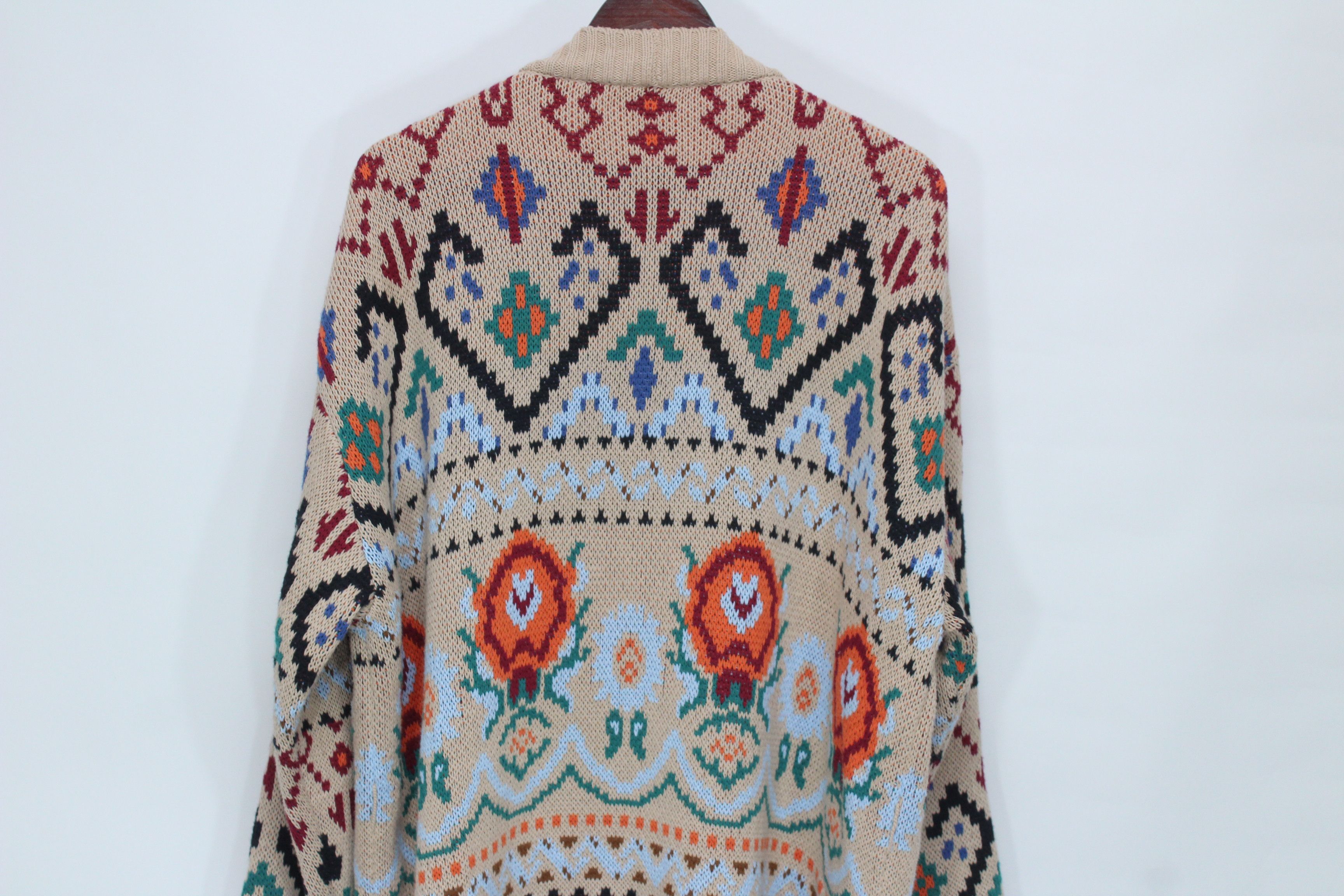 Weekend Max Mara Weekend Max Mara Teorema Jacquard Knit Cardigan Coat Size L Size L / US 10 / IT 46 - 6 Thumbnail
