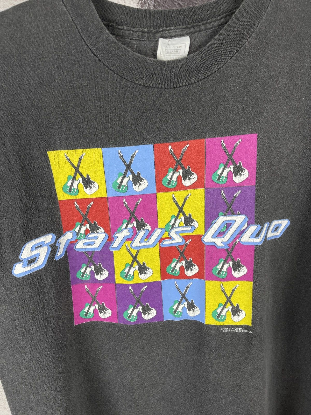 Band Tees Vintage Status Quo 1991 1992 tour tee Rock Til you drop Size US XL / EU 56 / 4 - 5 Thumbnail
