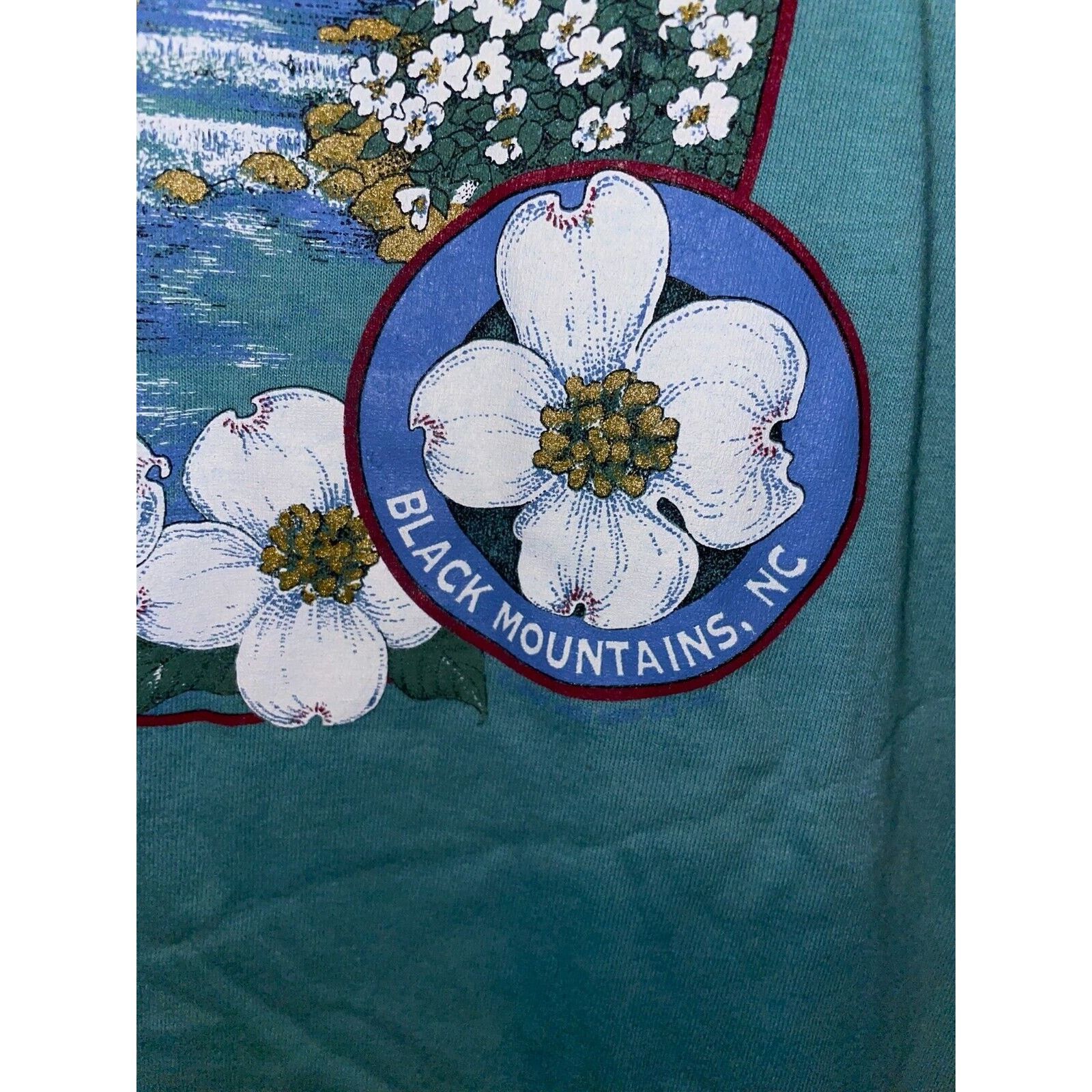 Jerzees Vintage Christmount Shirt Black Mountains NC Tee Large 90s Size US L / EU 52-54 / 3 - 7 Thumbnail