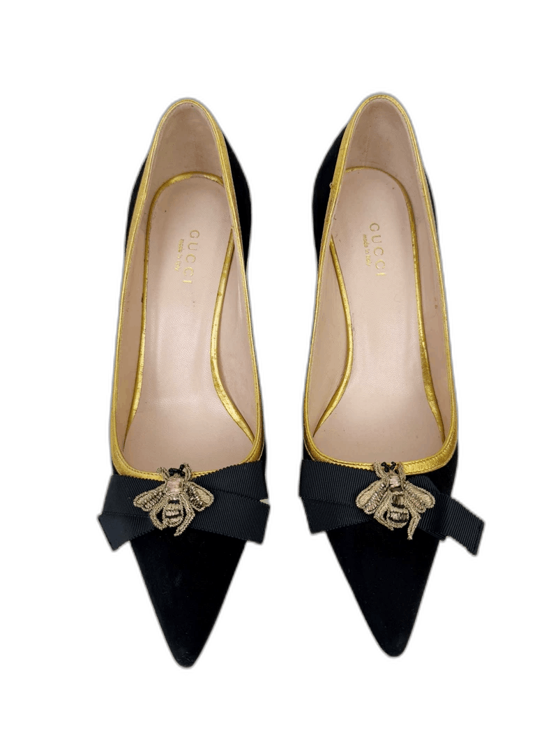 Gucci Gucci High Heels with Bee Design-2505 Size US 4.5 / IT 34.5 - 1 Thumbnail