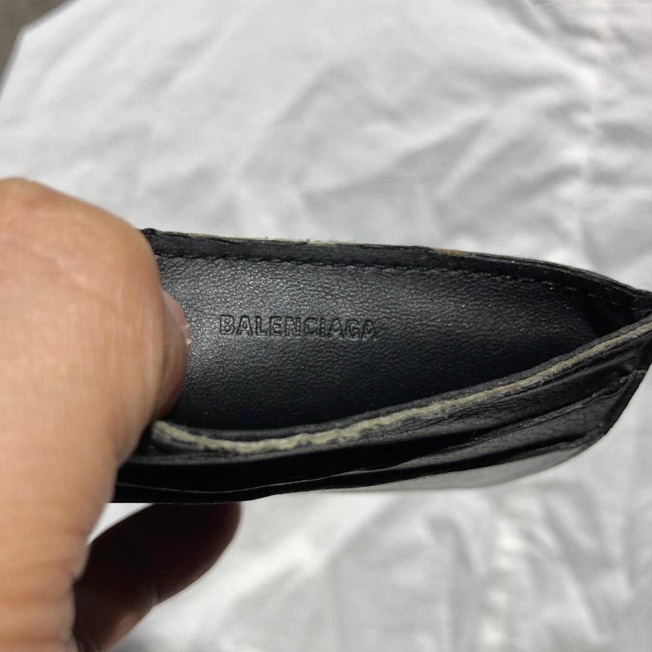 Balenciaga Balenciaga Signature logo leather card holder Size ONE SIZE - 6 Thumbnail