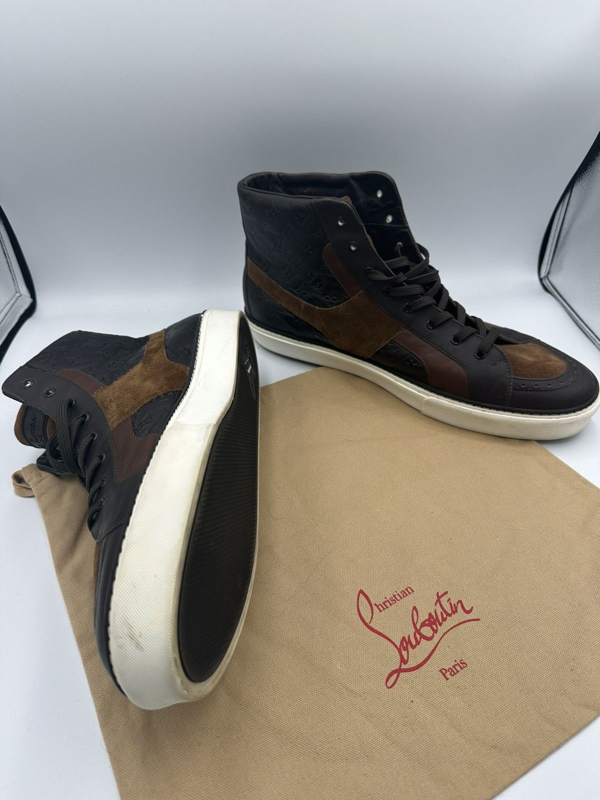 Louis Vuitton Louis Vuitton High Top Sneakers Size US 13 / EU 46 - 9 Thumbnail