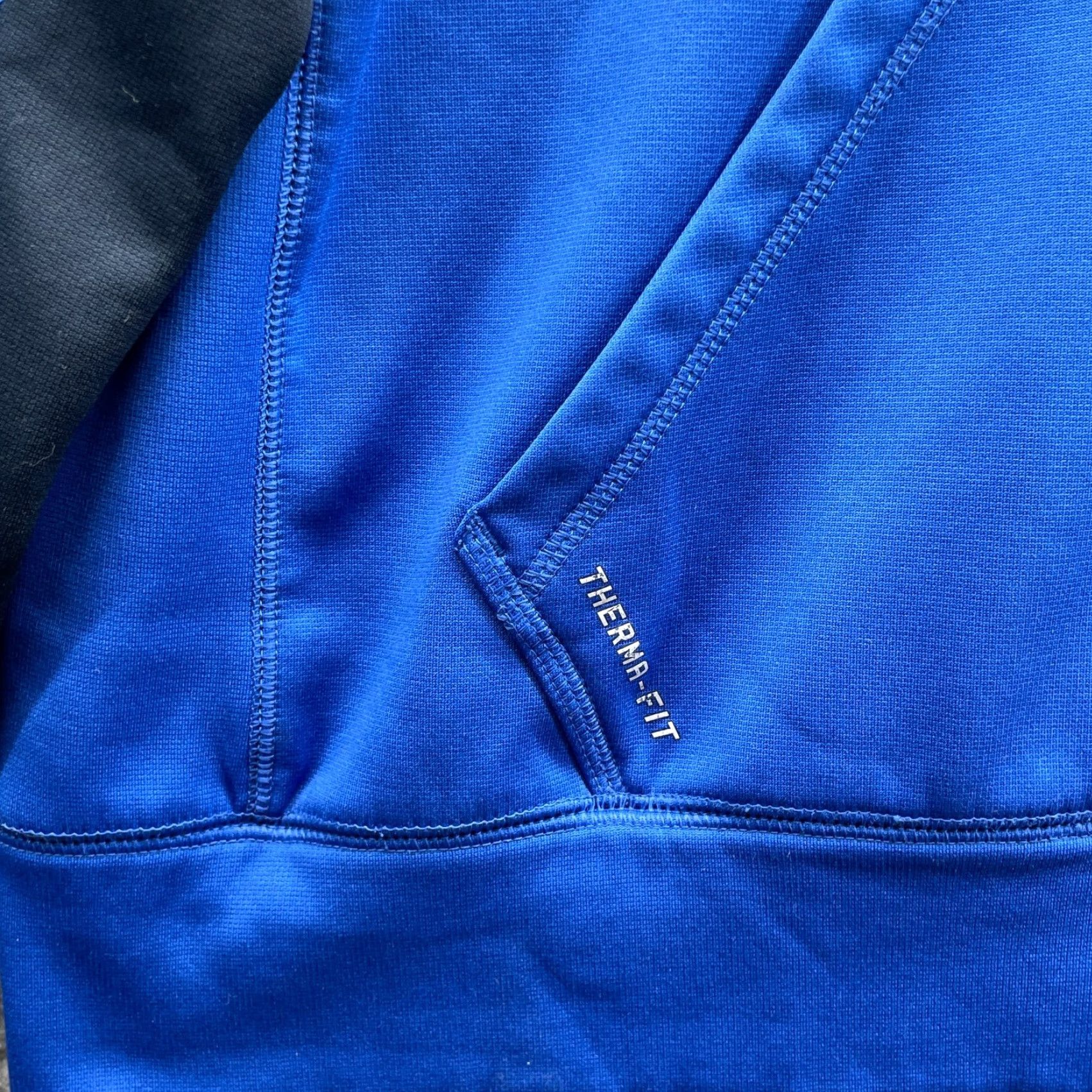 Nike Nike Therma Fit Hoodie Men's Large Blue Dri-Fit Fitness Training Pullover Sports Size US L / EU 52-54 / 3 - 3 Thumbnail