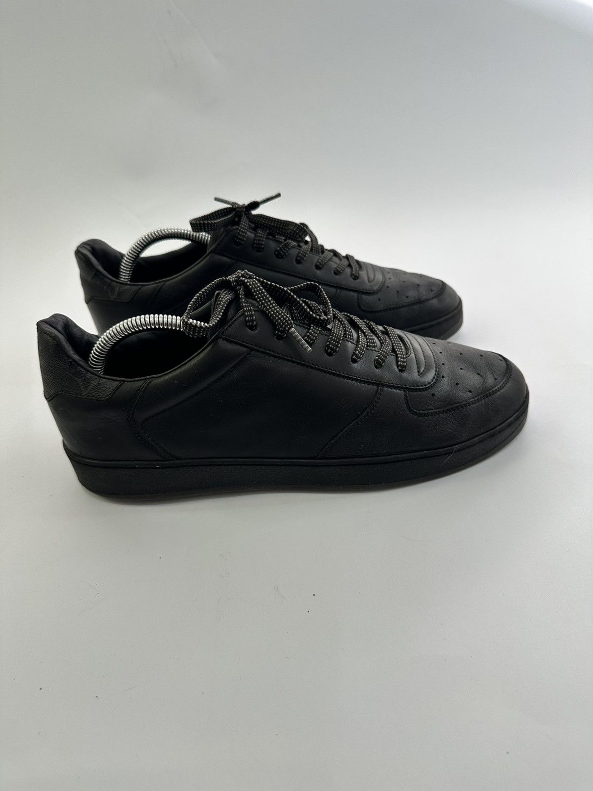 Louis Vuitton Louis Vuitton Black Leather Monogram Canvas Rivoli Sneaker Size US 7.5 / EU 40-41 - 3 Thumbnail