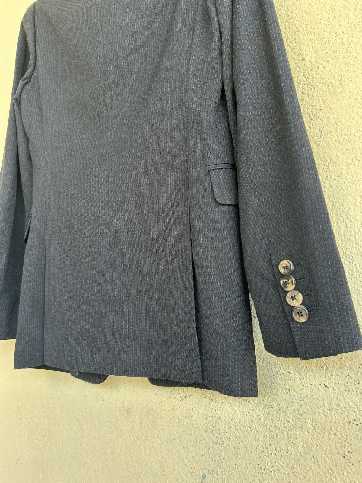 Dries Van Noten Dries Van Noten Dark Blue Stripes Blazer Size M / US 6-8 / IT 42-44 - 7 Thumbnail