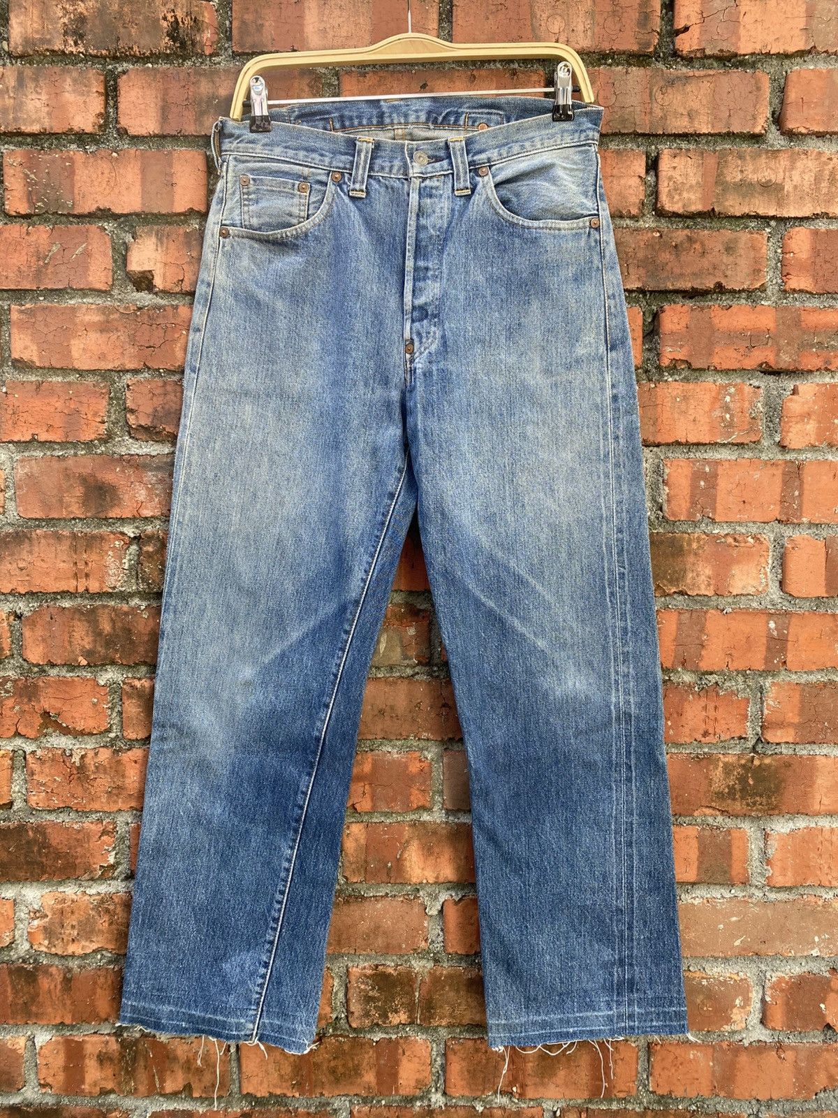 Levi's Vintage Clothing W31x28 Vintage levi's 201xx buckle back redline cut off bigE Size US 31 - 1 Thumbnail