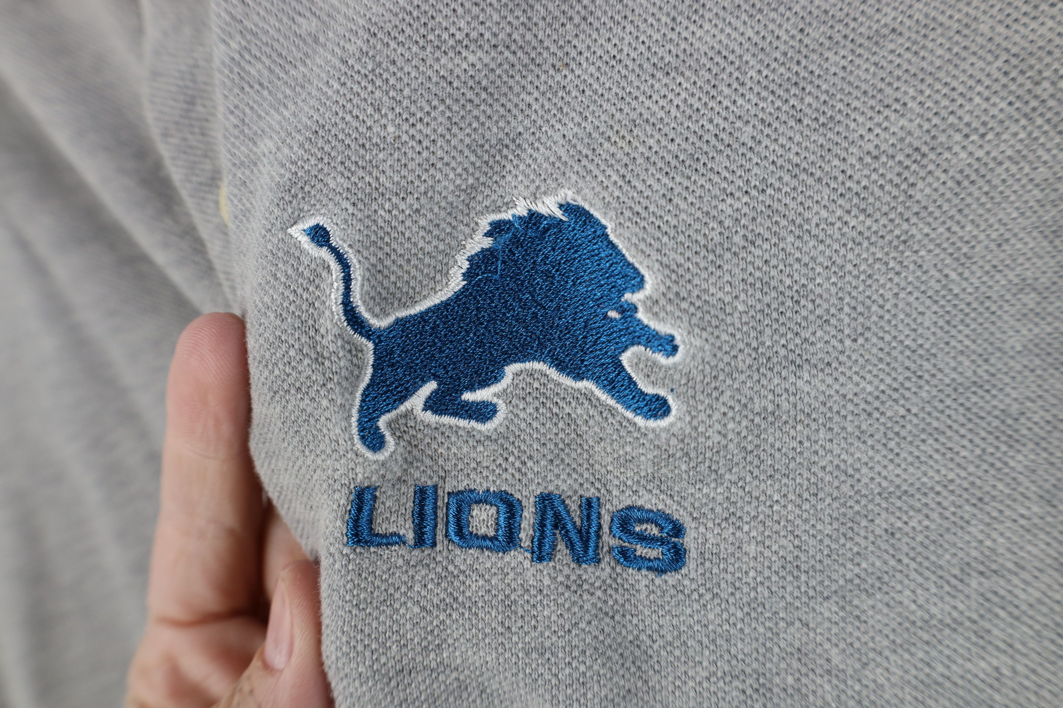 Vintage Vintage NFL Spell Out Detroit Lions Football Polo Shirt Size US M / EU 48-50 / 2 - 4 Thumbnail