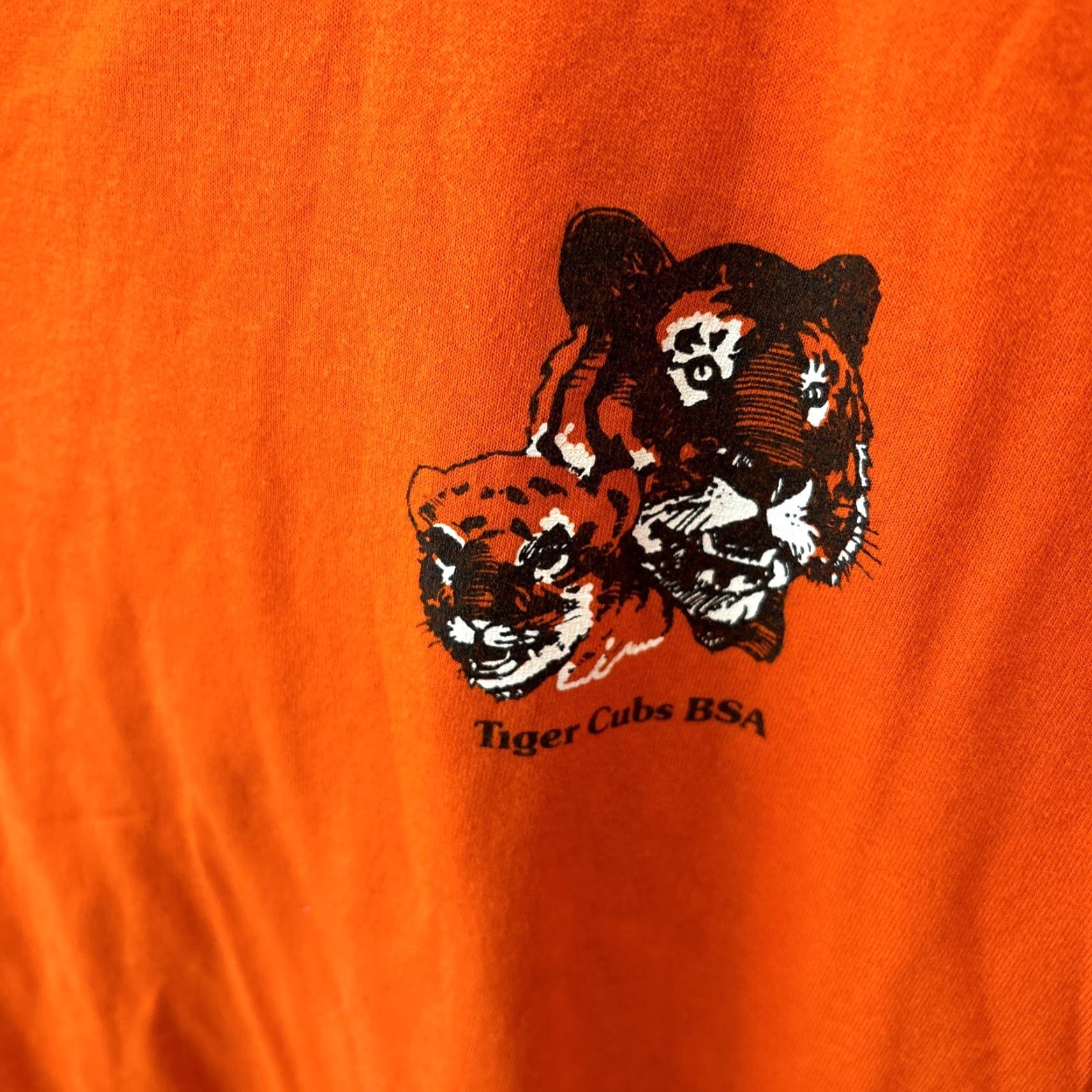Vintage VINTAGE Oneita Power Tiger Cubs BSA Tee Shirt Men XL Cotton Blend Stretch Shirt 90s Cubs Tiger Cubs BSA Graphic Print Mens XL Orange Size US XL / EU 56 / 4 - 5 Thumbnail