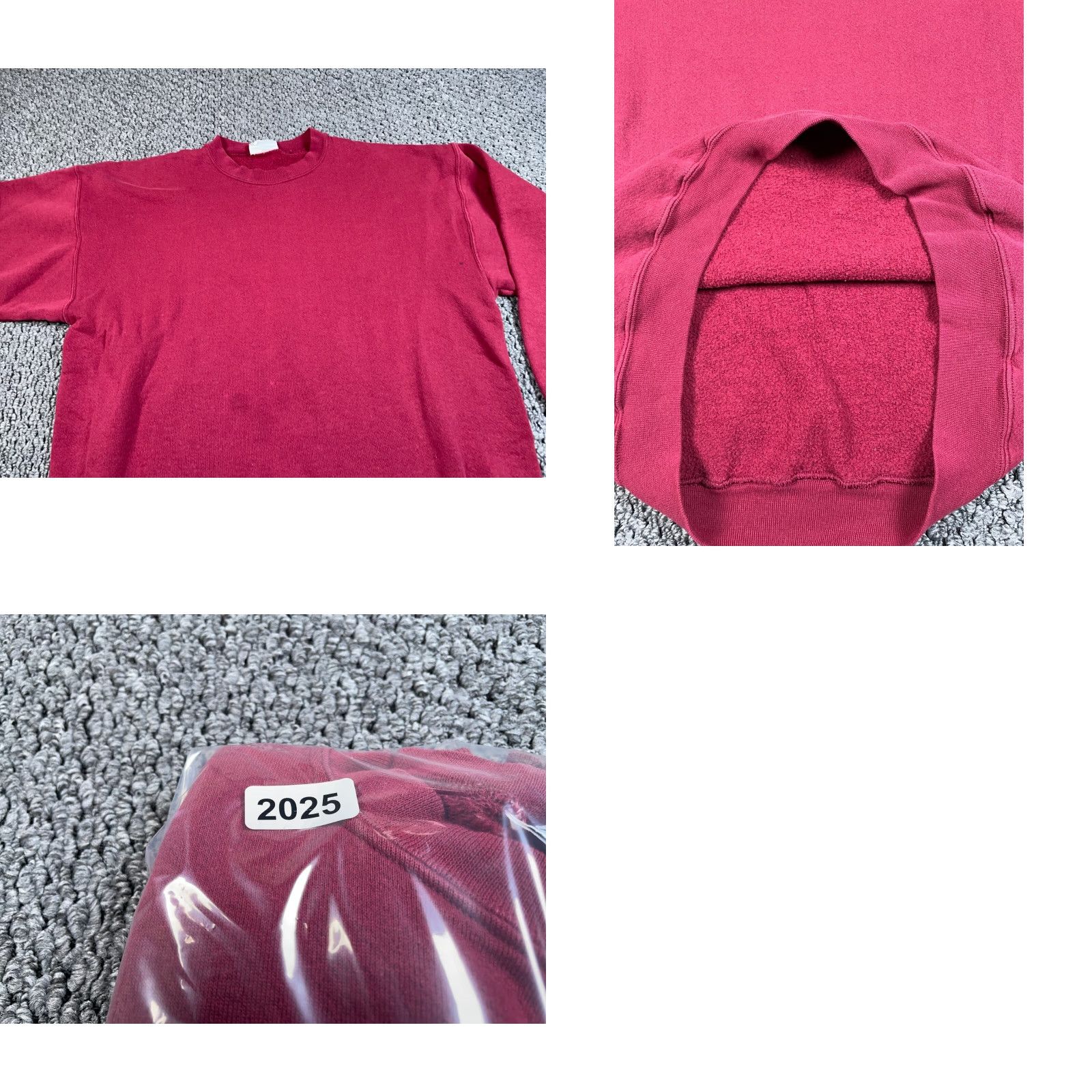 Levi's VTG Levi's Brittania Sweatshirt Crew Neck Adult XL Red Solid Cotton Blend Polyester Fleece Logo 90s Hipster Retro Men’s Sweatshirt Size US XL / EU 56 / 4 - 9 Thumbnail