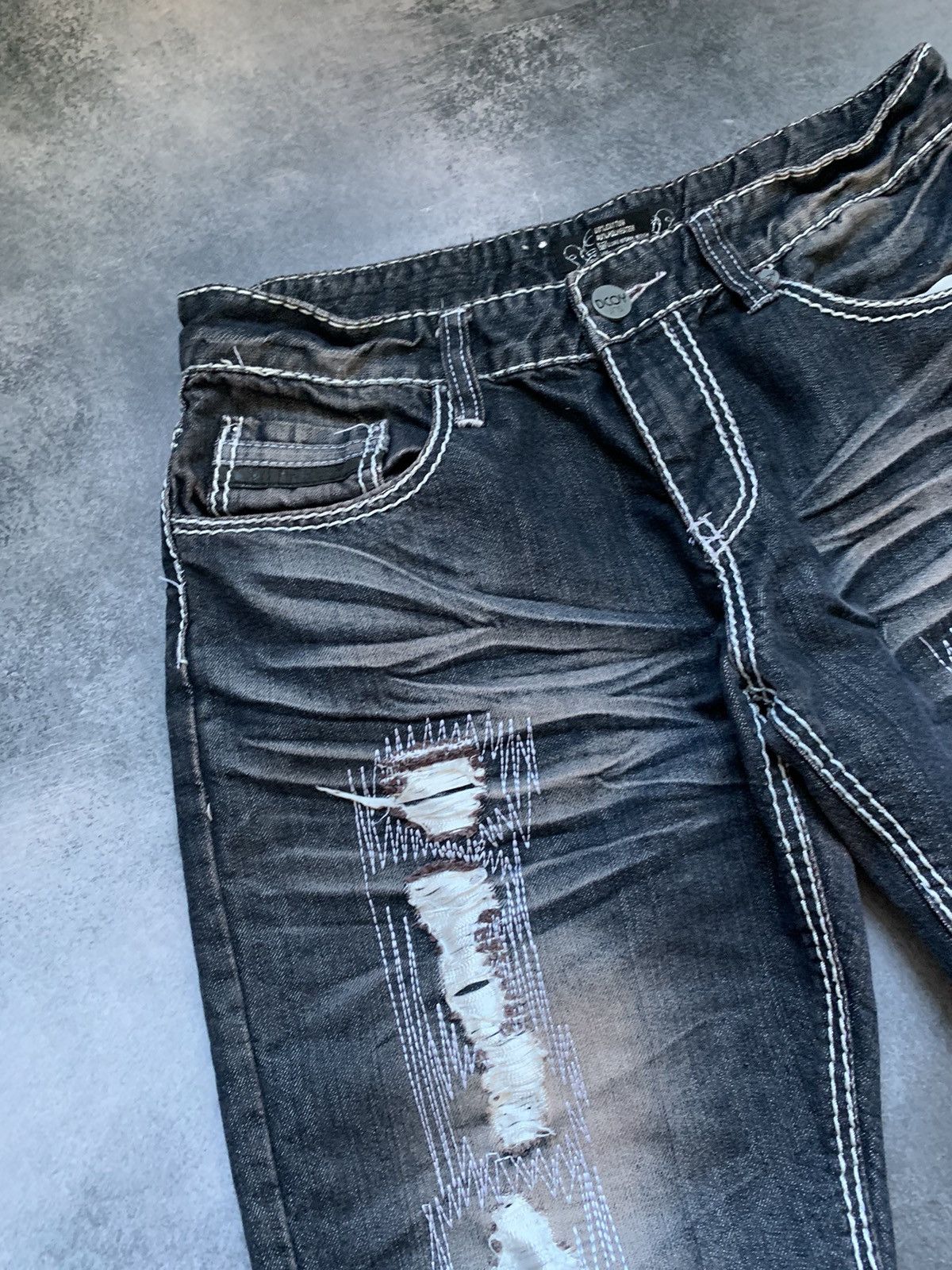 Hysteric Glamour × If Six Was Nine × Japanese Brand 💥 HYSTERIC GLAMOUR BALENCIAGA STYLE BAGGY JAPANESE JEANS Size US 34 / EU 50 - 6 Thumbnail