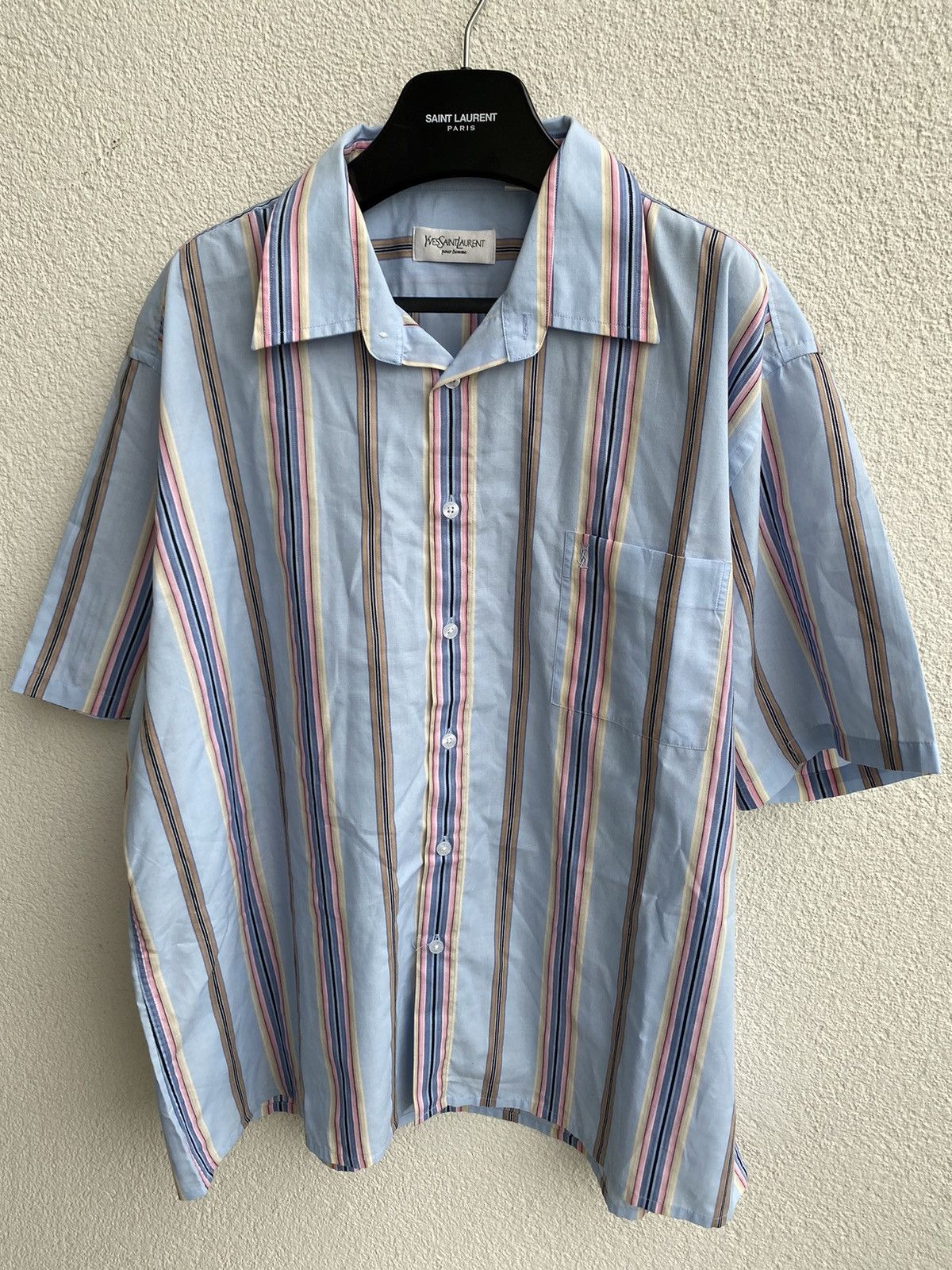 Yves Saint Laurent Multicolor YSL Shirt Summer Size US XXL / EU 58 / 5 - 18 Thumbnail
