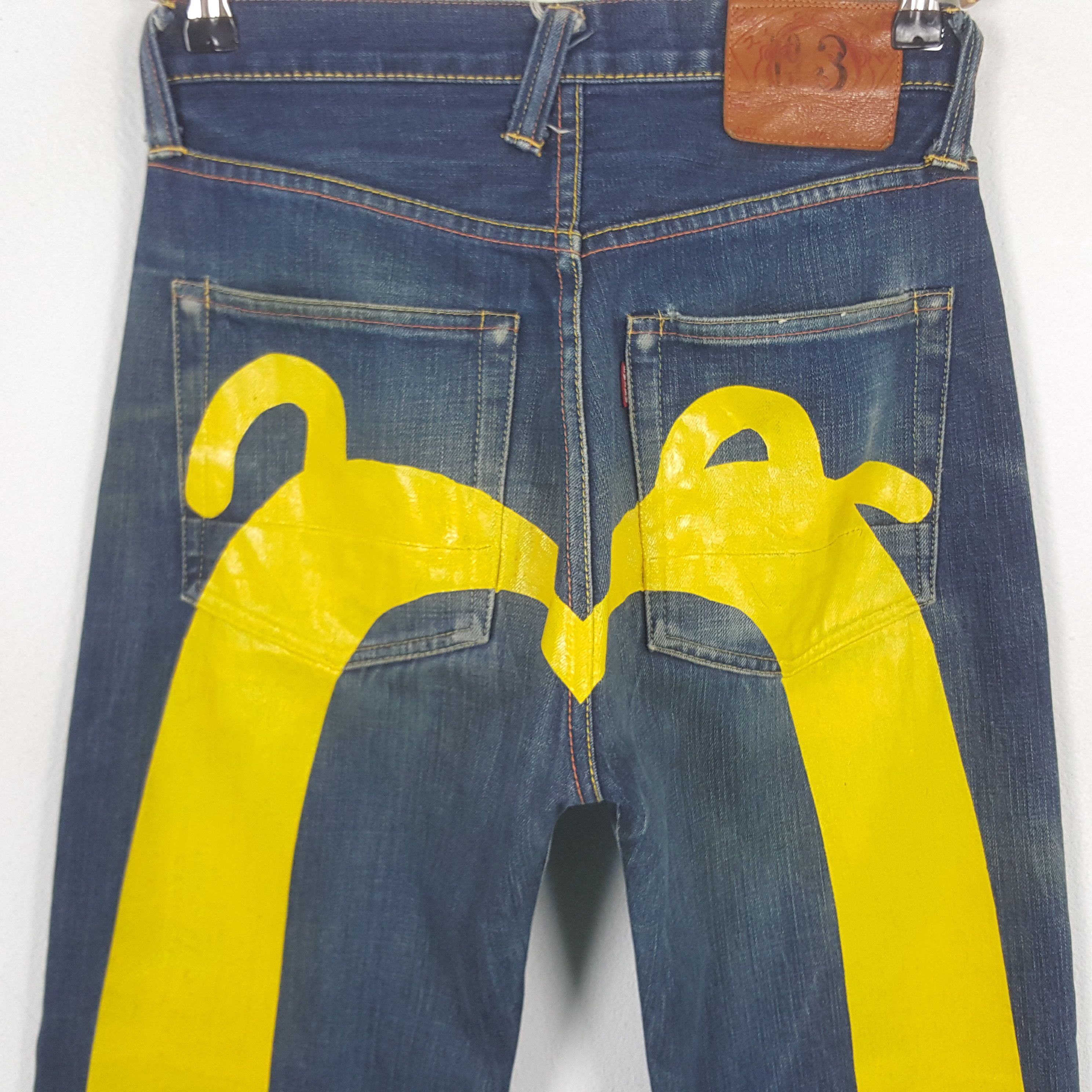 Evisu × Vintage Vintage Evisu Japanese Brand Daicock Custom Denim Jeans Size US 28 / EU 44 - 2 Thumbnail