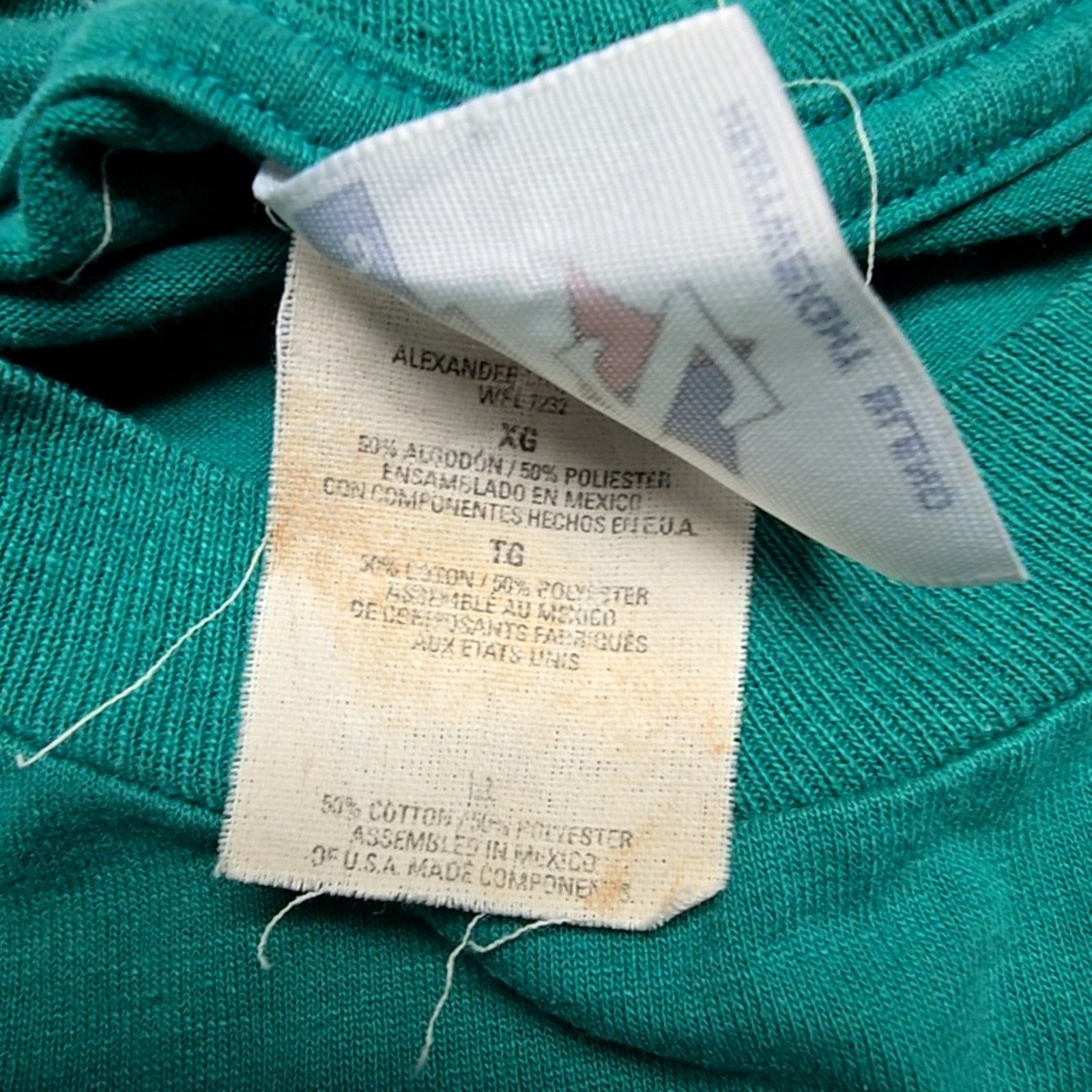 Jerzees Vintage Riverside Elementary School Shirt Teal Green XL Tee Size US XL / EU 56 / 4 - 5 Thumbnail