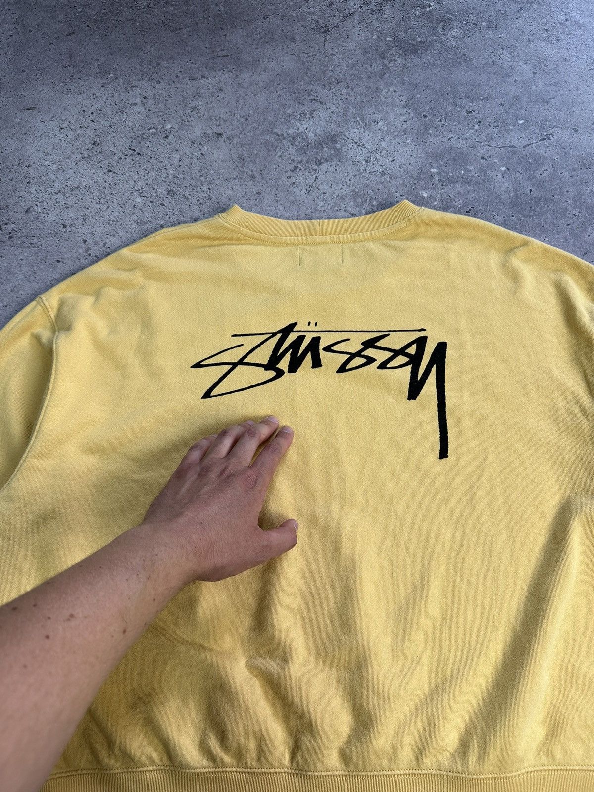 Stussy × Vintage Vintage Stussy Cropped Sweatshirt Big Logo Y2K Archival Size L / US 10 / IT 46 - 5 Thumbnail
