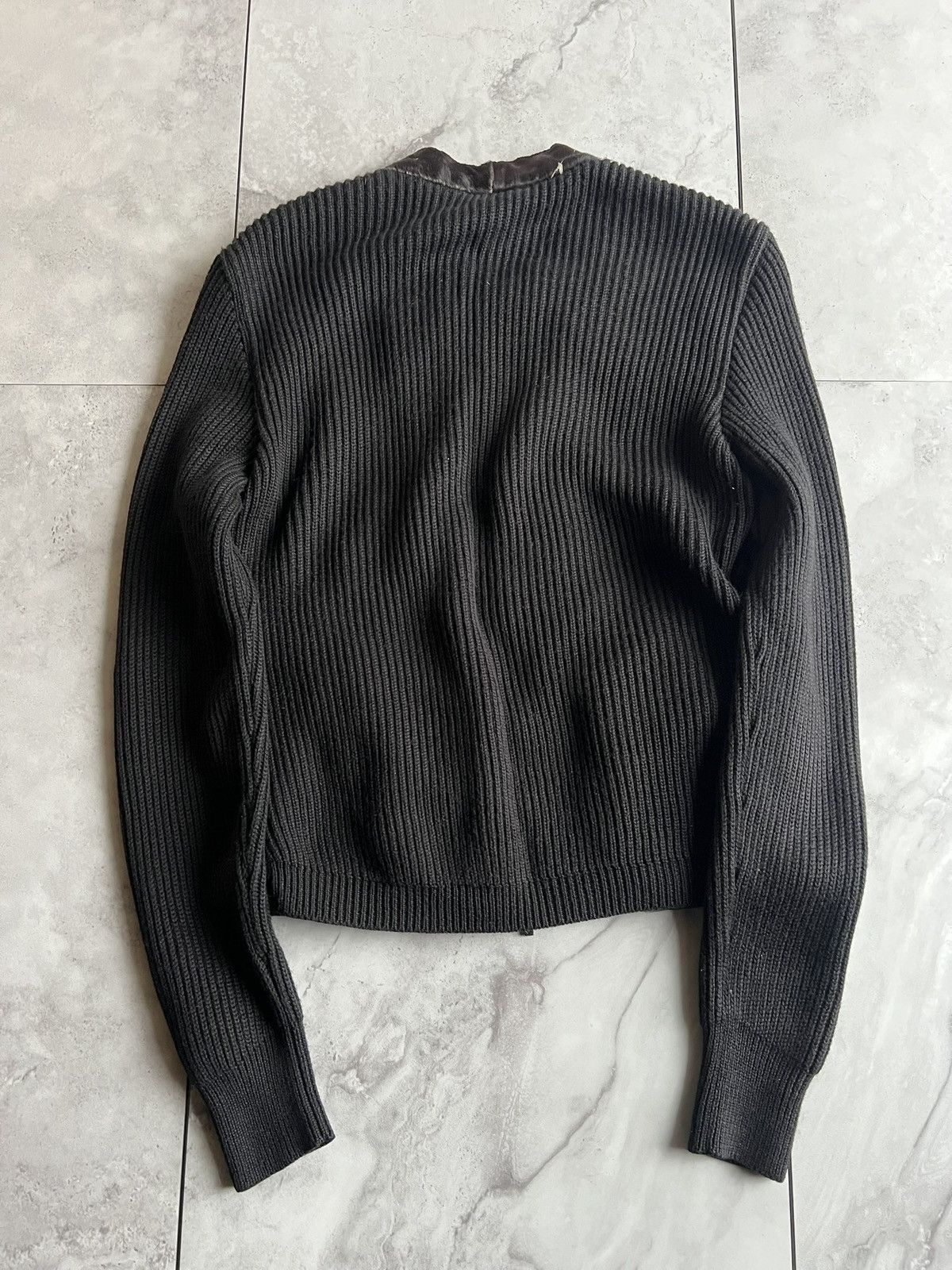 Emporio Armani Emporio Armani Chocolate Calfskin Cow Print Sweater Size US S / EU 44-46 / 1 - 3 Thumbnail