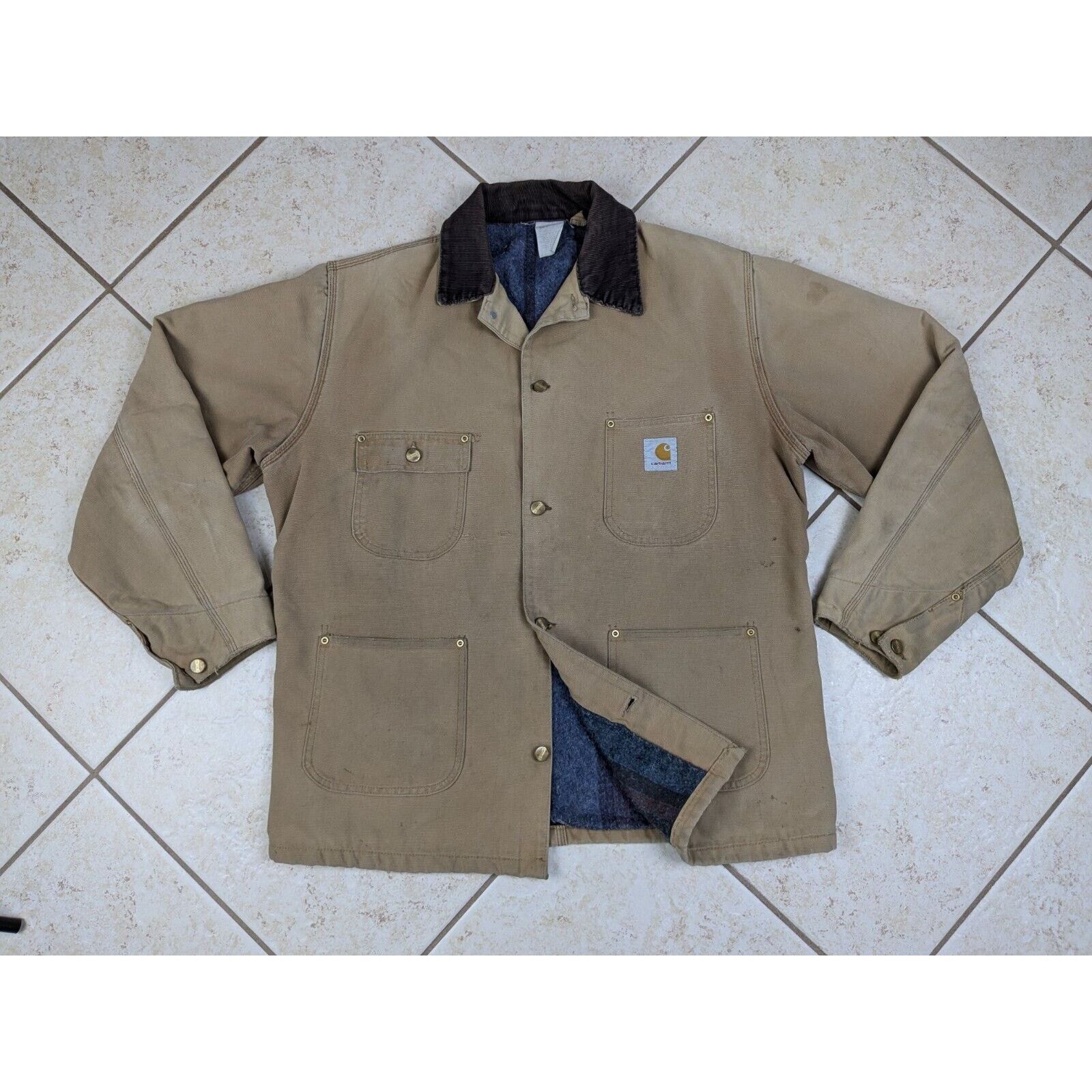 Carhartt Vtg Carhartt Chore Barn Jacket Coat Blanket Lined Canvas Size US XXL / EU 58 / 5 - 1 Thumbnail