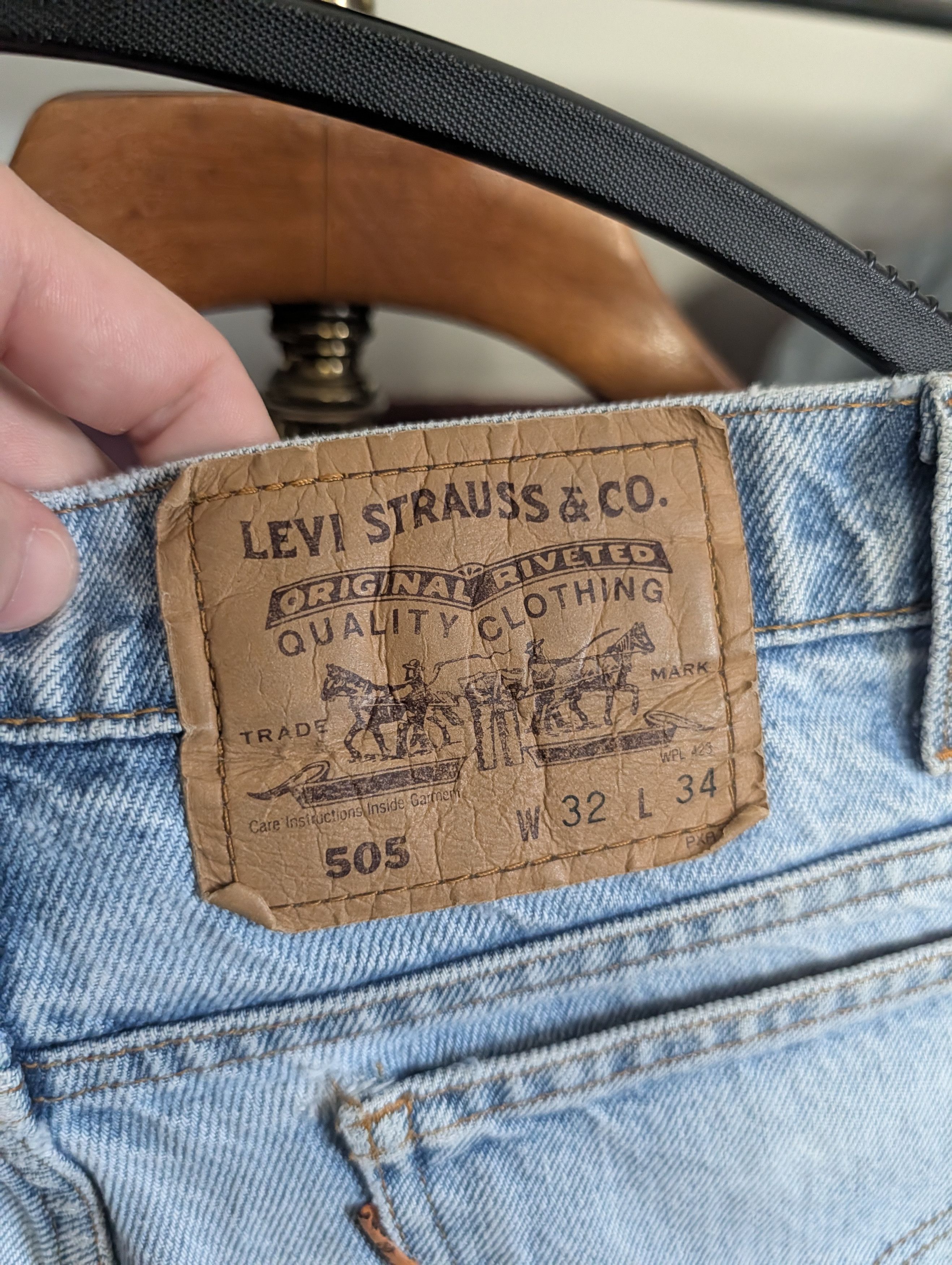 basketcase gallery x Levi's custom patched printed 505 orange tab jeans Size US 30 / EU 46 - 15 Thumbnail