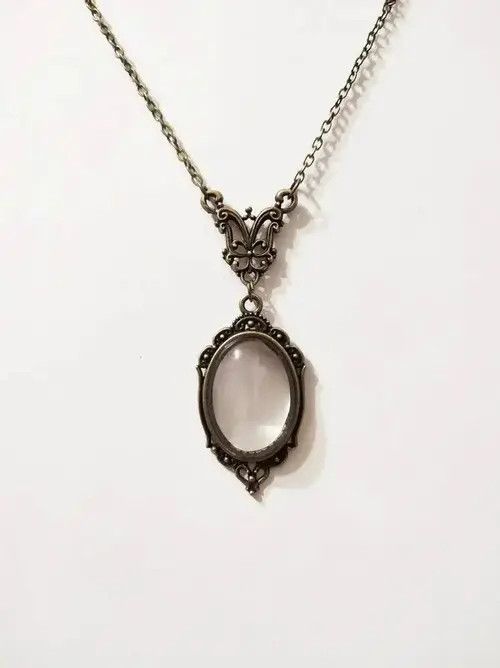 Jewelry × Other Vintage Transparent Glass Pendant Necklace Size ONE SIZE - 4 Thumbnail