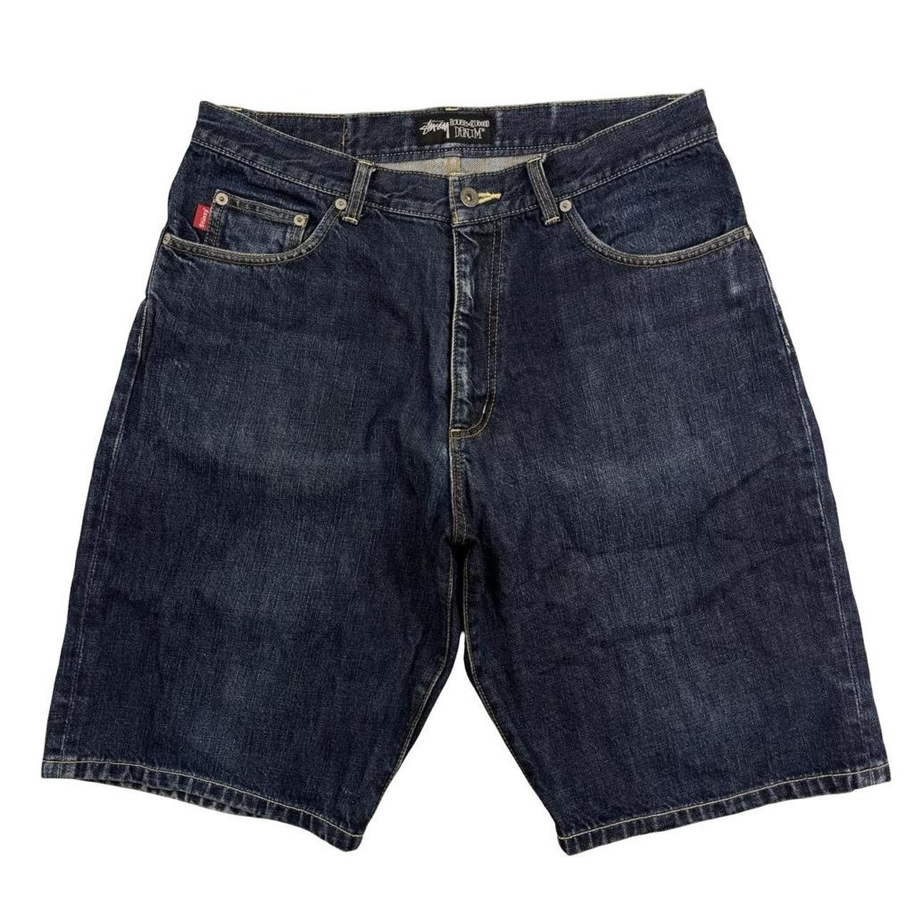 Stussy Vintage 2000s Stussy Denim Shorts / Jorts - Waist: 33" Size US 33 - 2 Thumbnail