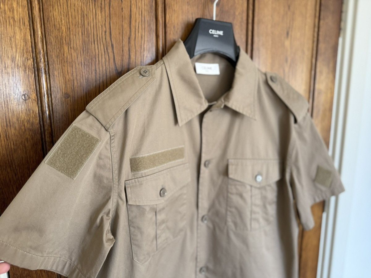 Celine SS23 $990 🤑 Celine military short sleeve shirt Hedi 41 L Size US L / EU 52-54 / 3 - 11 Thumbnail