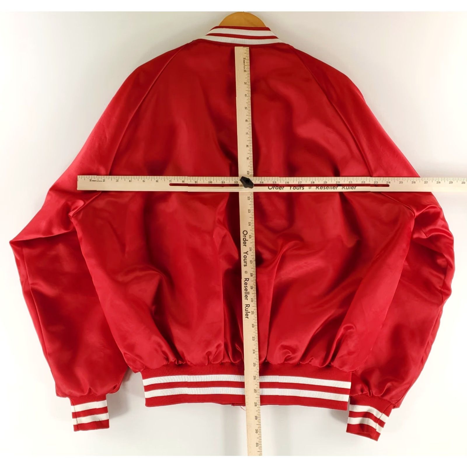 Dunbrooke VINTAGE Dunbrooke Pla-Jac Satin Bomber Jacket Red HiBoy Drive-In Made USA Mens XXL Jacket Size US XXL / EU 58 / 5 - 7 Thumbnail