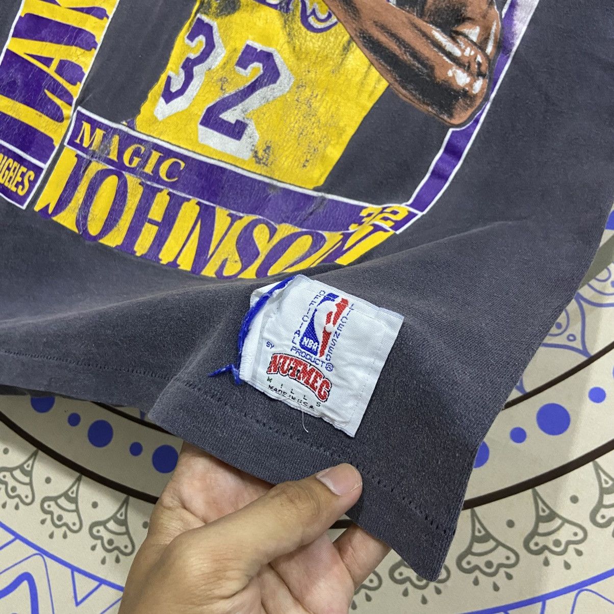 NBA Vintage 90s Magic Johnson LA Lakers Size US M / EU 48-50 / 2 - 4 Thumbnail