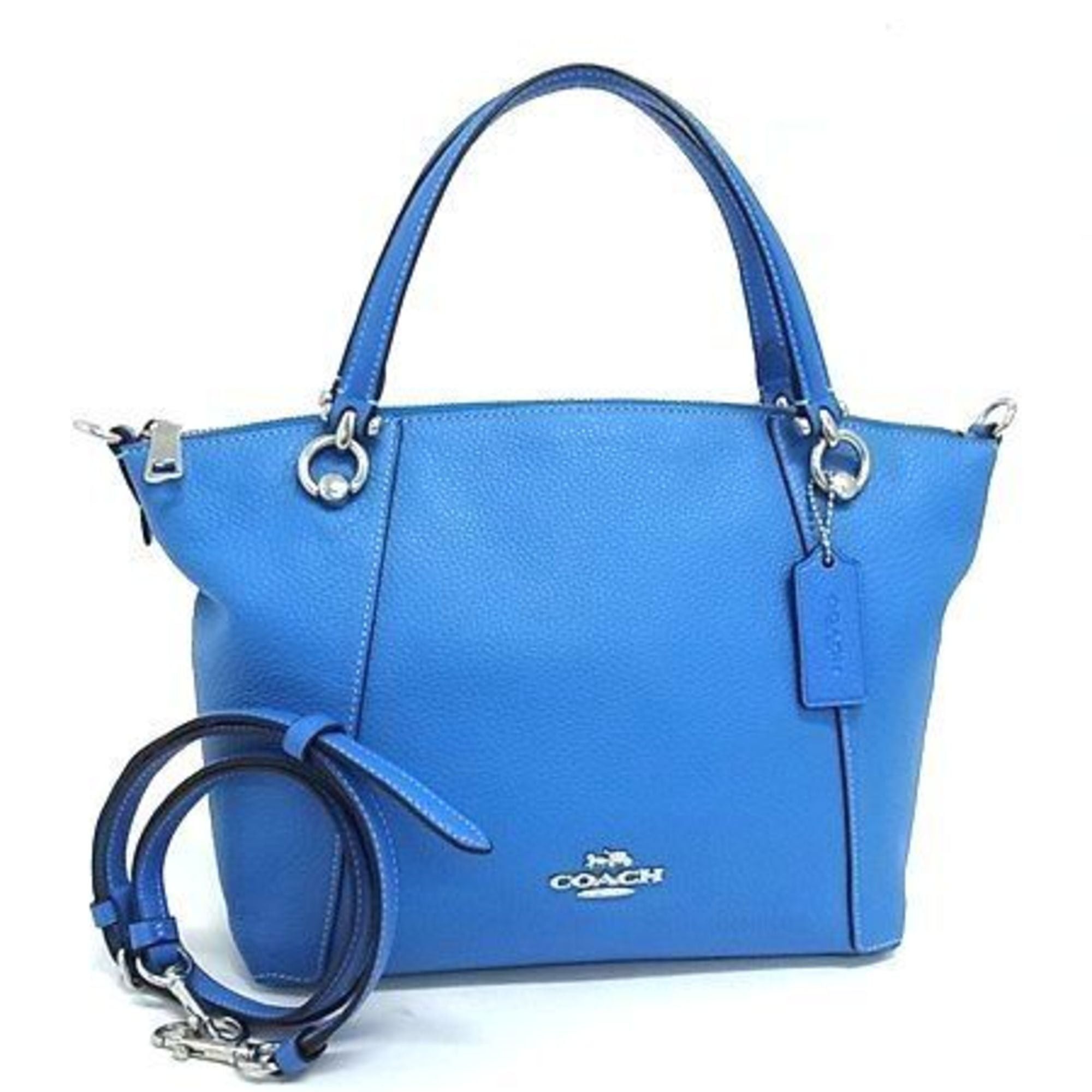 Coach Casey Satchel C6229 Blue Leather Handbag For Women