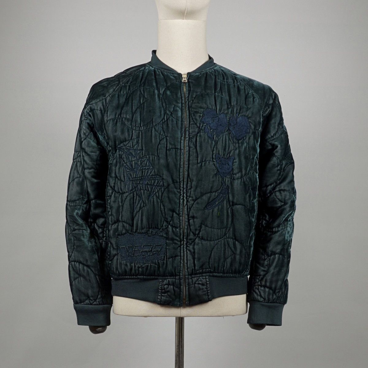 CABANE de ZUCCa AW02/ Cabane De Zucca Embroidery Velvet Bomber Size US S / EU 44-46 / 1 - 4 Thumbnail