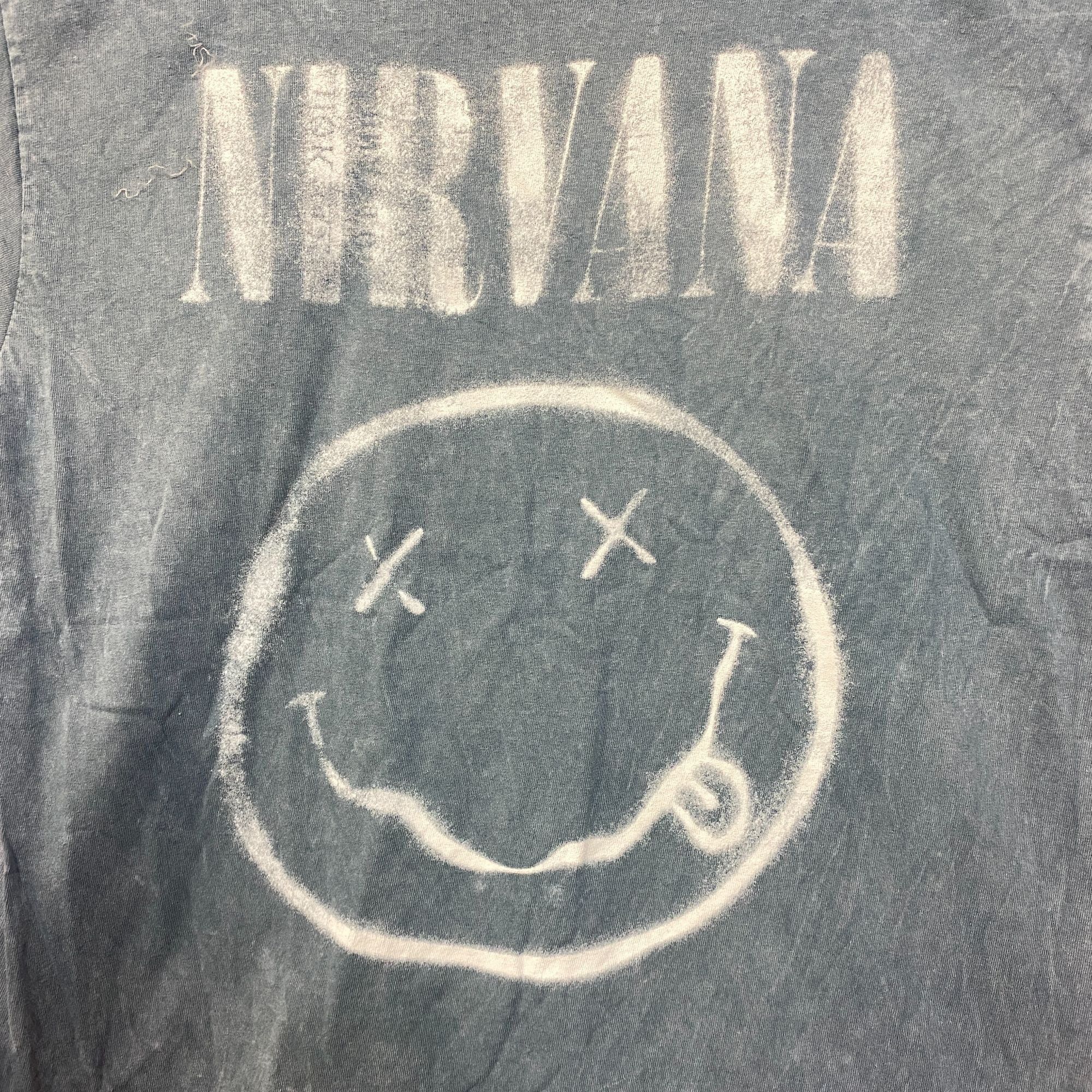 Nirvana Nirvana Nevermind Tour Dead Eye Smiley Band Gray T-Shirt Lar Size US L / EU 52-54 / 3 - 2 Thumbnail