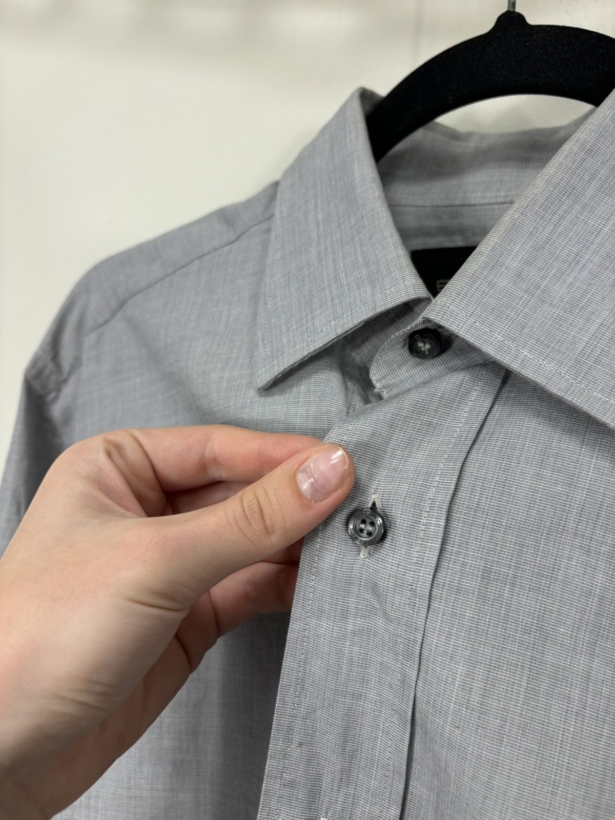 Etro Vintage Etro Men’s Gray Italian Luxury Button Up Dress Shirt Size US M / EU 48-50 / 2 - 4 Thumbnail