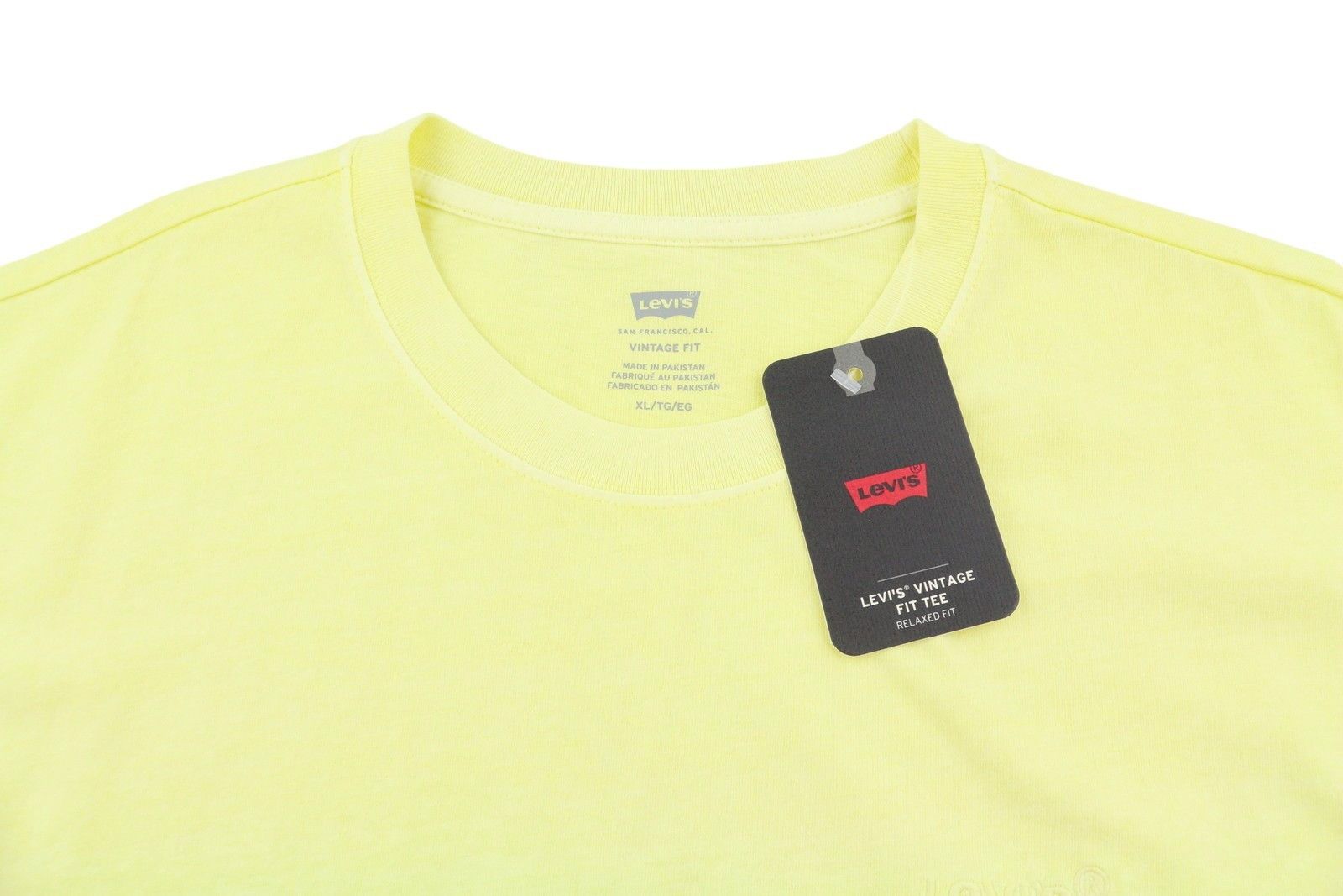 Levi's VINTAGE FIT XL Yellow Cotton Tricot Crew Neck 87865 Size US XL / EU 56 / 4 - 5 Thumbnail