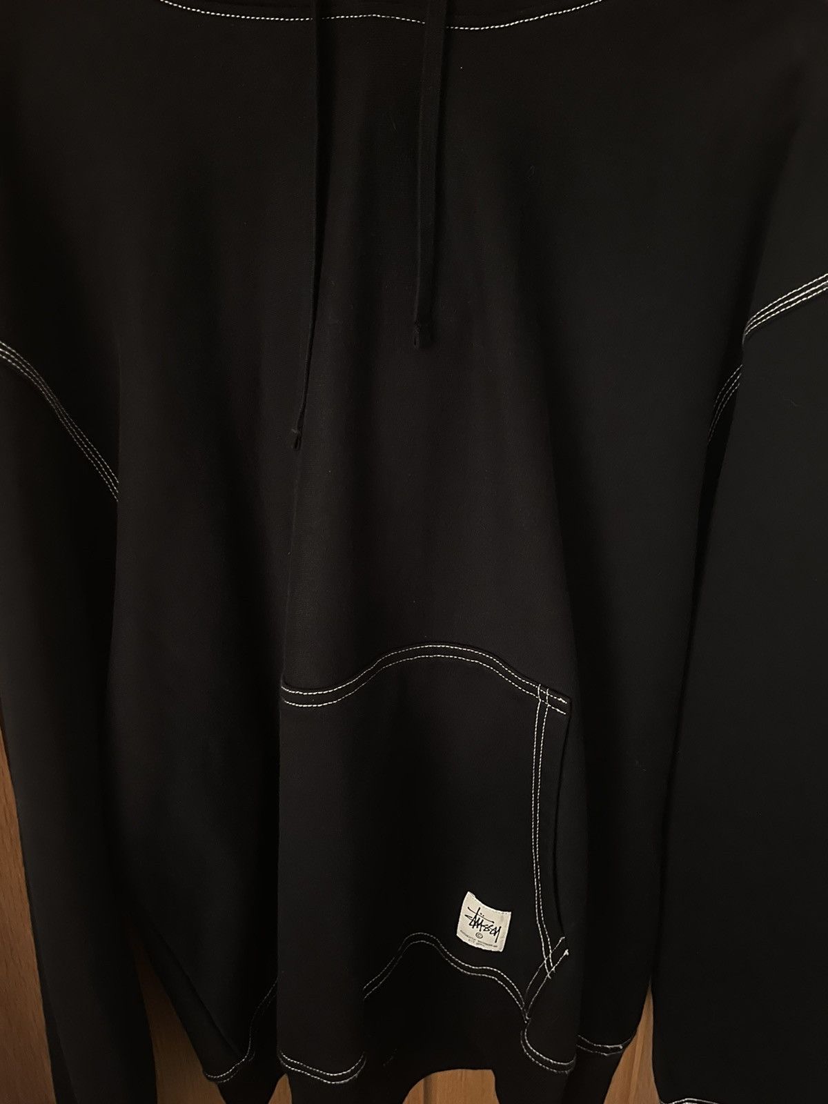 Stussy Stussy Contrast Stitch Label Hoodie | Grailed