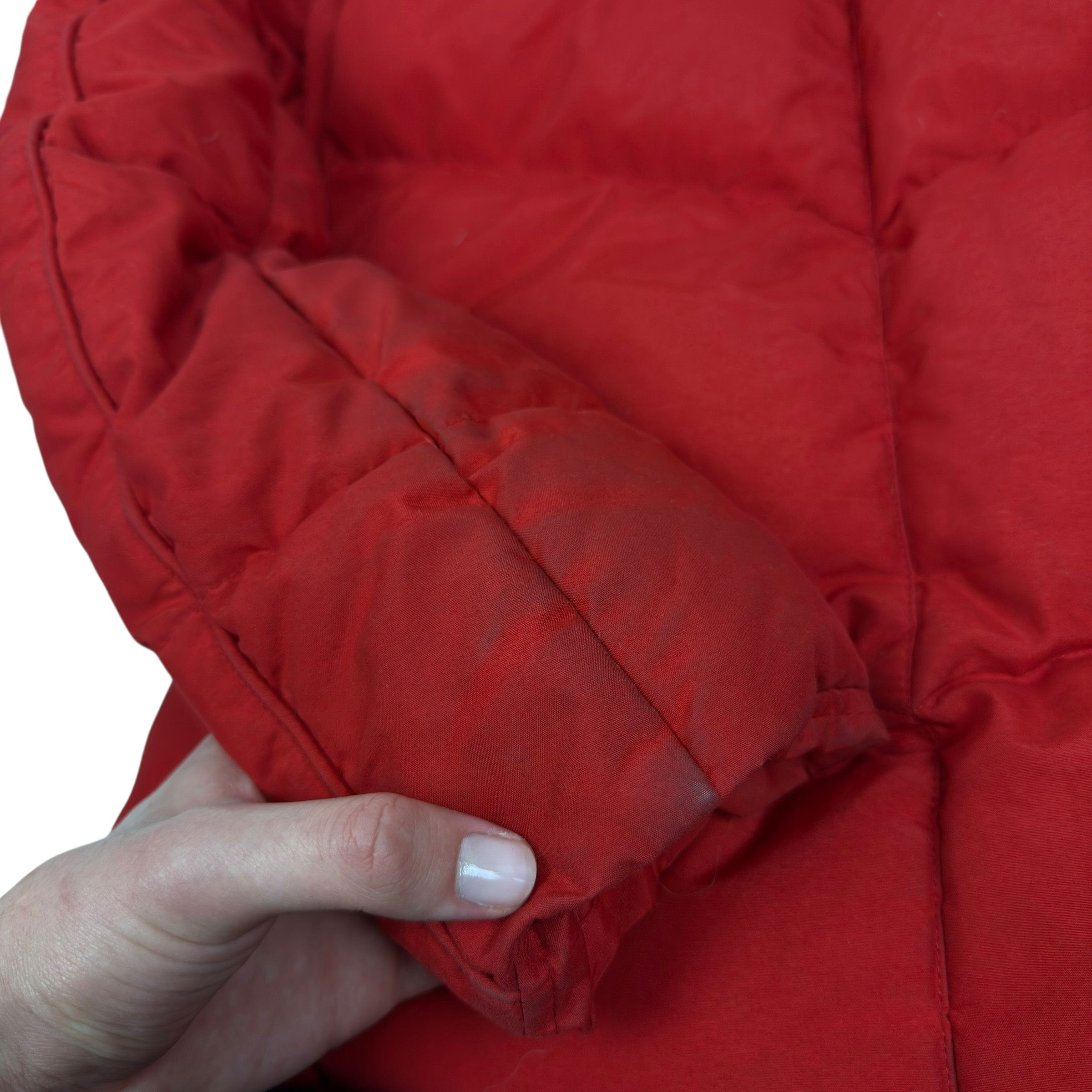 Nike Nike Women's Red White Solo Swoosh Full Zip Puffer Jacket M Size M / US 6-8 / IT 42-44 - 8 Thumbnail