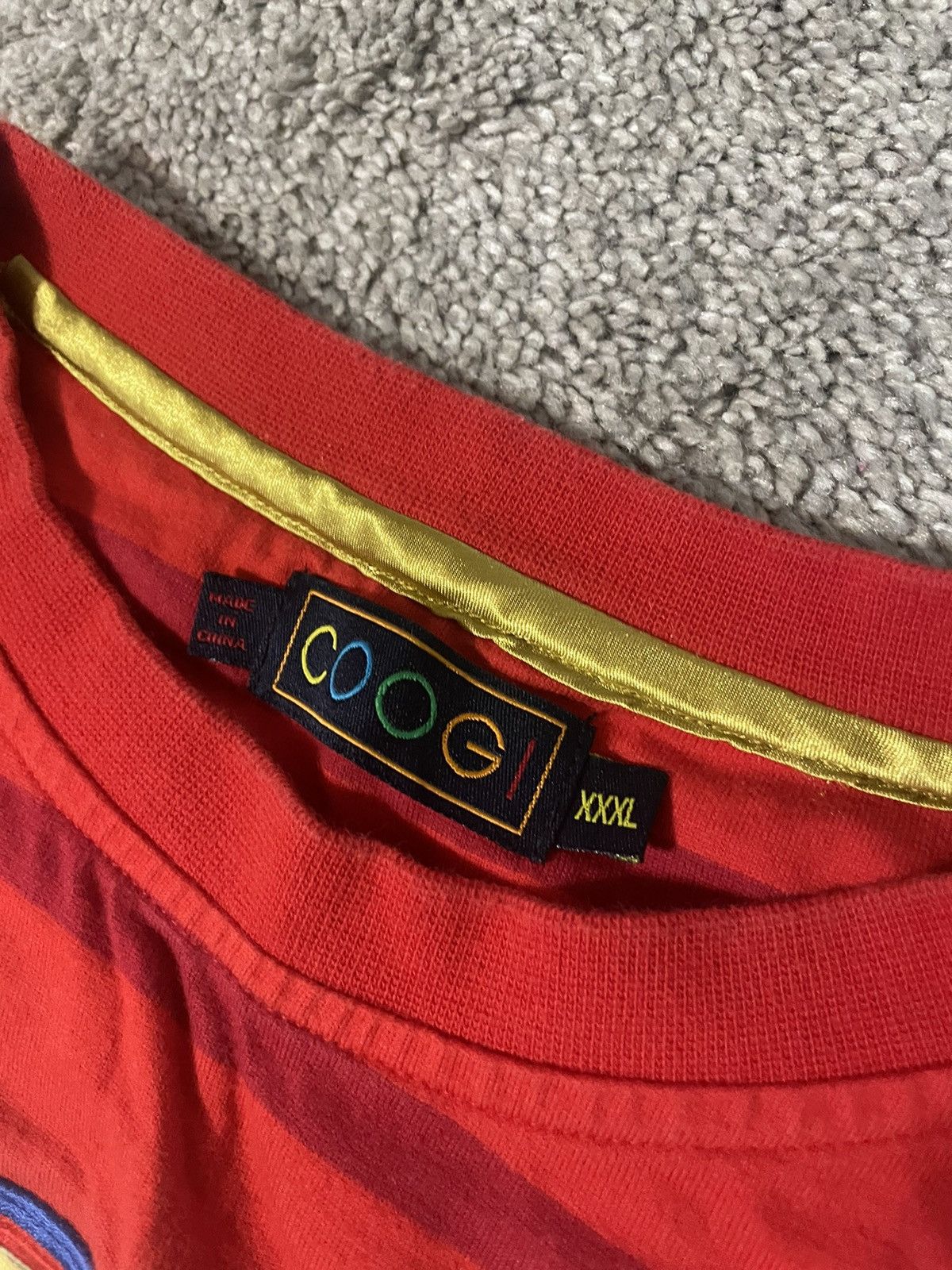 Coogi × Vintage Vintage Y2K Coogi Tiger Embroidered T Shirt Men Size 3XL Red Size US XXL / EU 58 / 5 - 3 Thumbnail