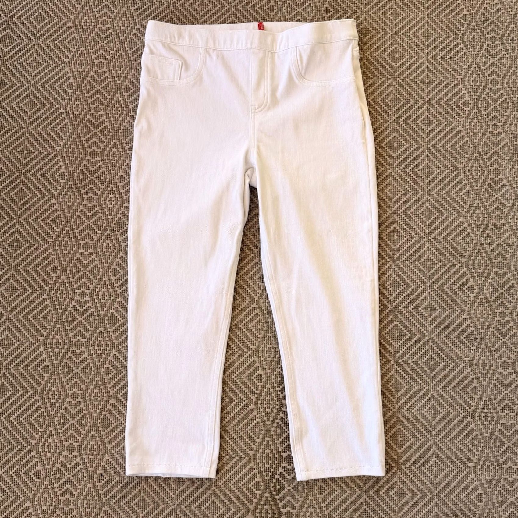 Spanx Spanx Leggings Womens L White High Rise Shaping Stretch Pull On Jegging Pants Size 36" / US 14 / IT 50 - 2 Thumbnail