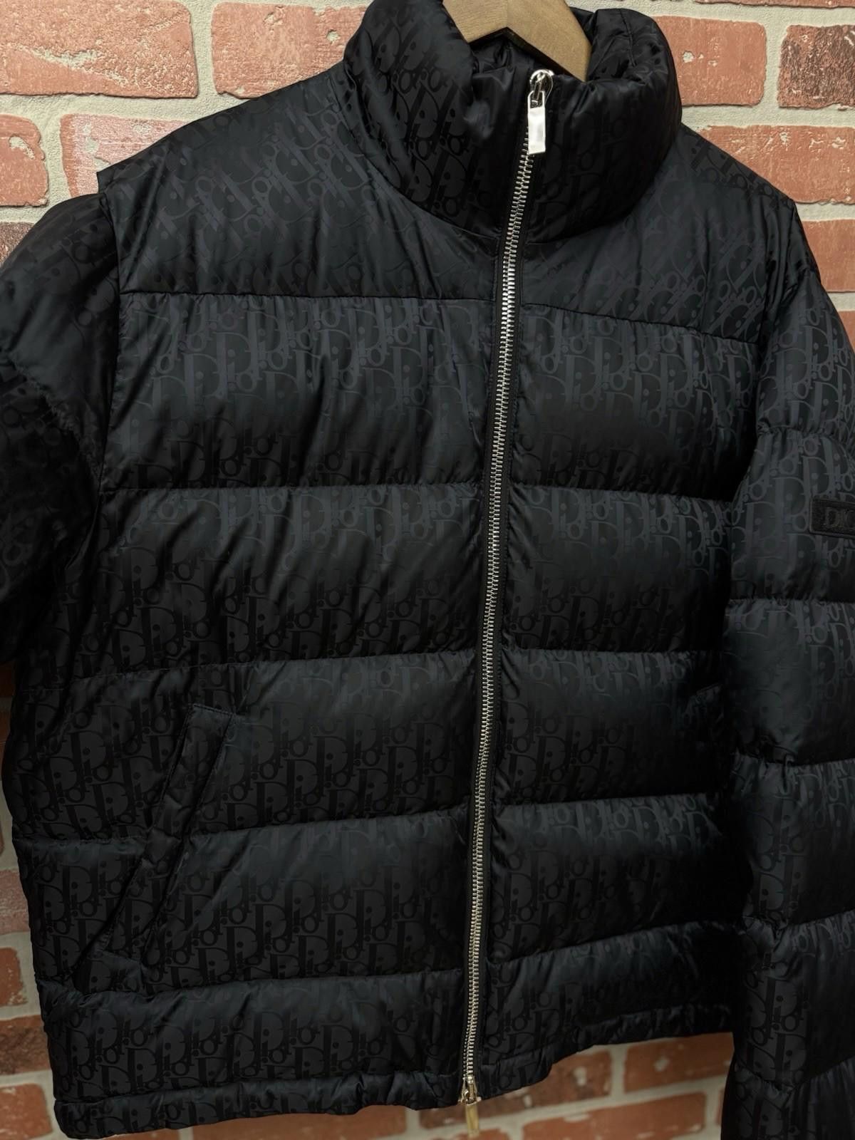 Dior Dior Mens Oblique Down Puffer Jacket - Black Size 54 Size US L / EU 52-54 / 3 - 7 Thumbnail